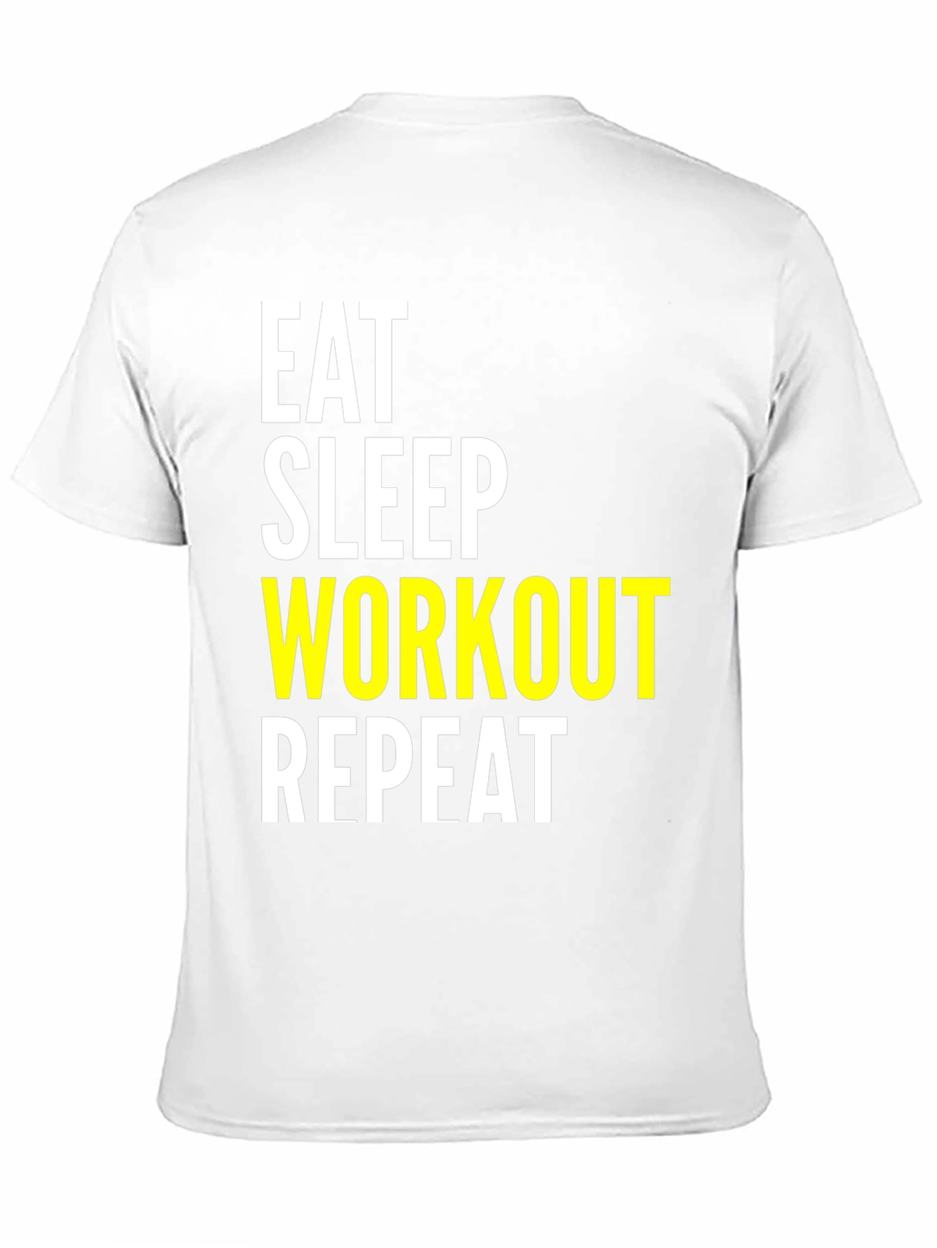 Eat Sleep Workout Repeat Black T-Shirt