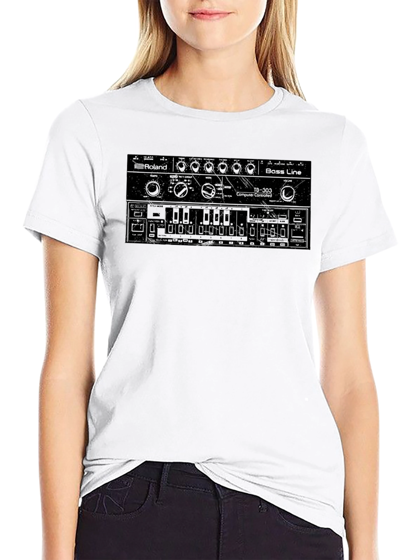 Roland TB-303 Bass Line T-Shirt - Black