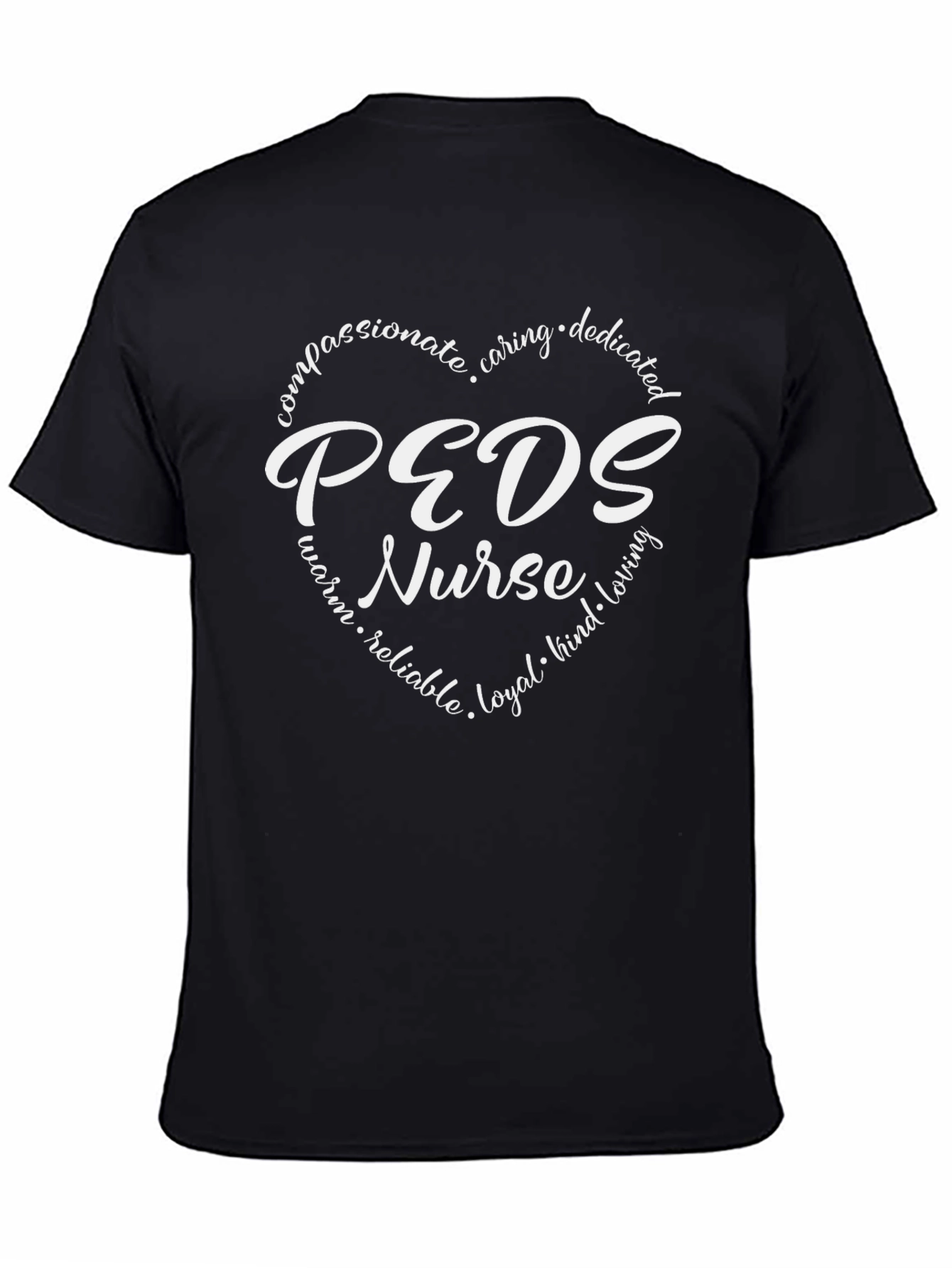 PEDS Nurse Heart Graphic Tee