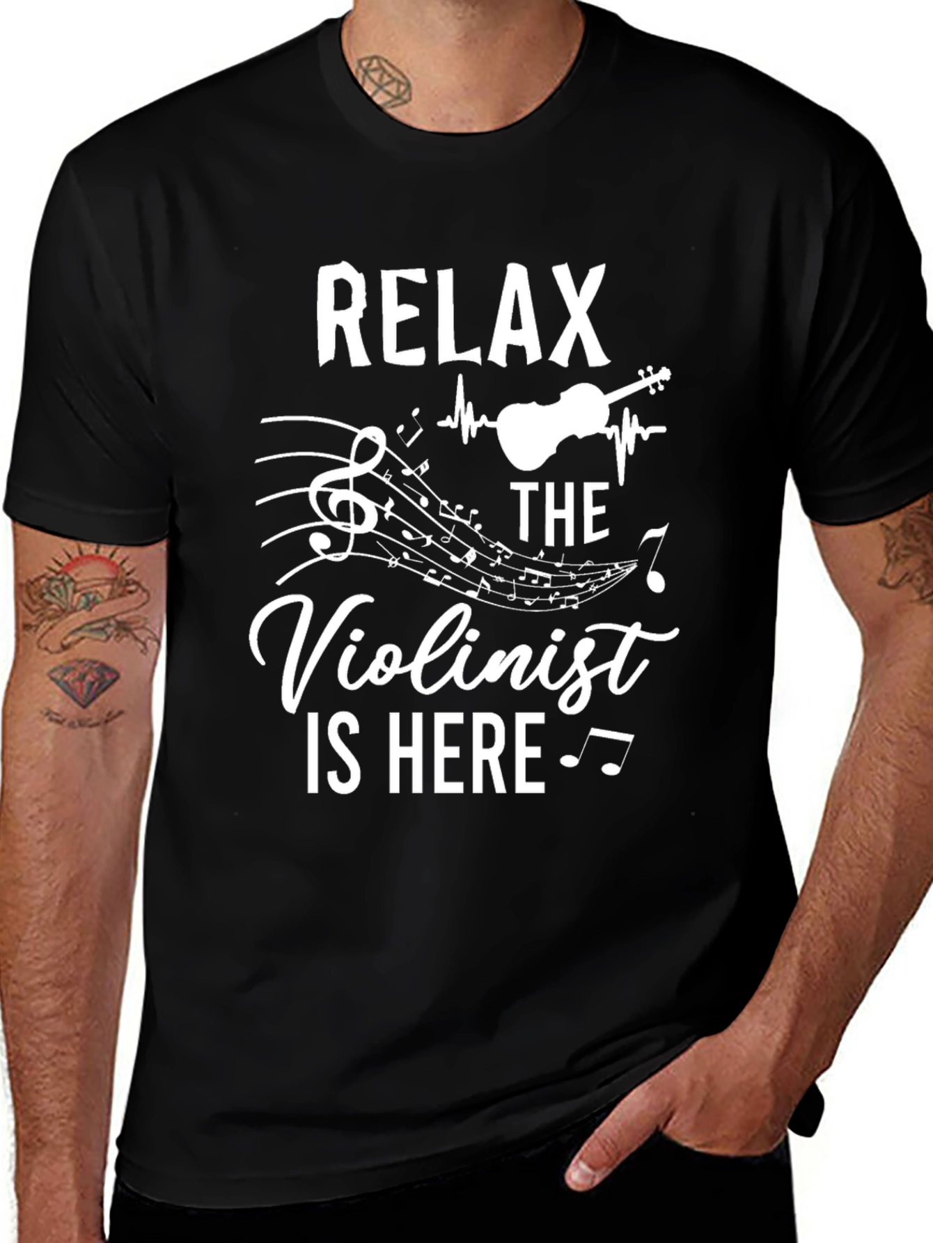 Relax Violinist Here T-Shirt - Music Lover Gift