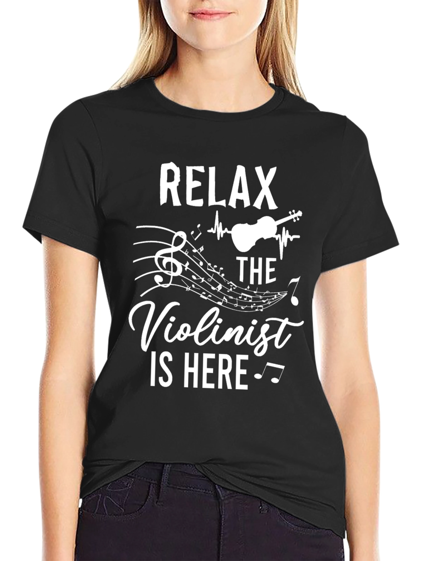 Relax Violinist Here T-Shirt - Music Lover Gift