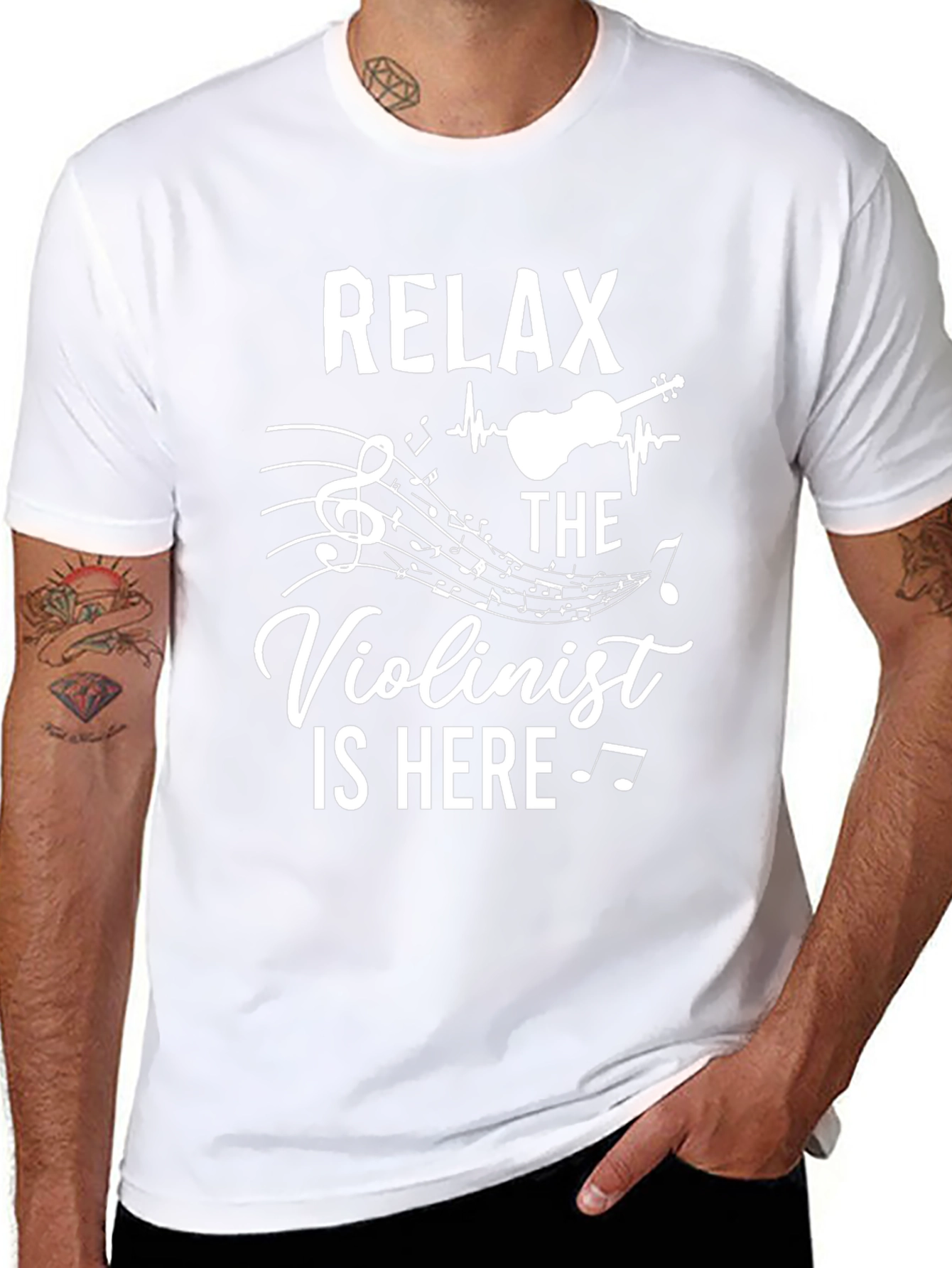 Relax Violinist Here T-Shirt - Music Lover Gift