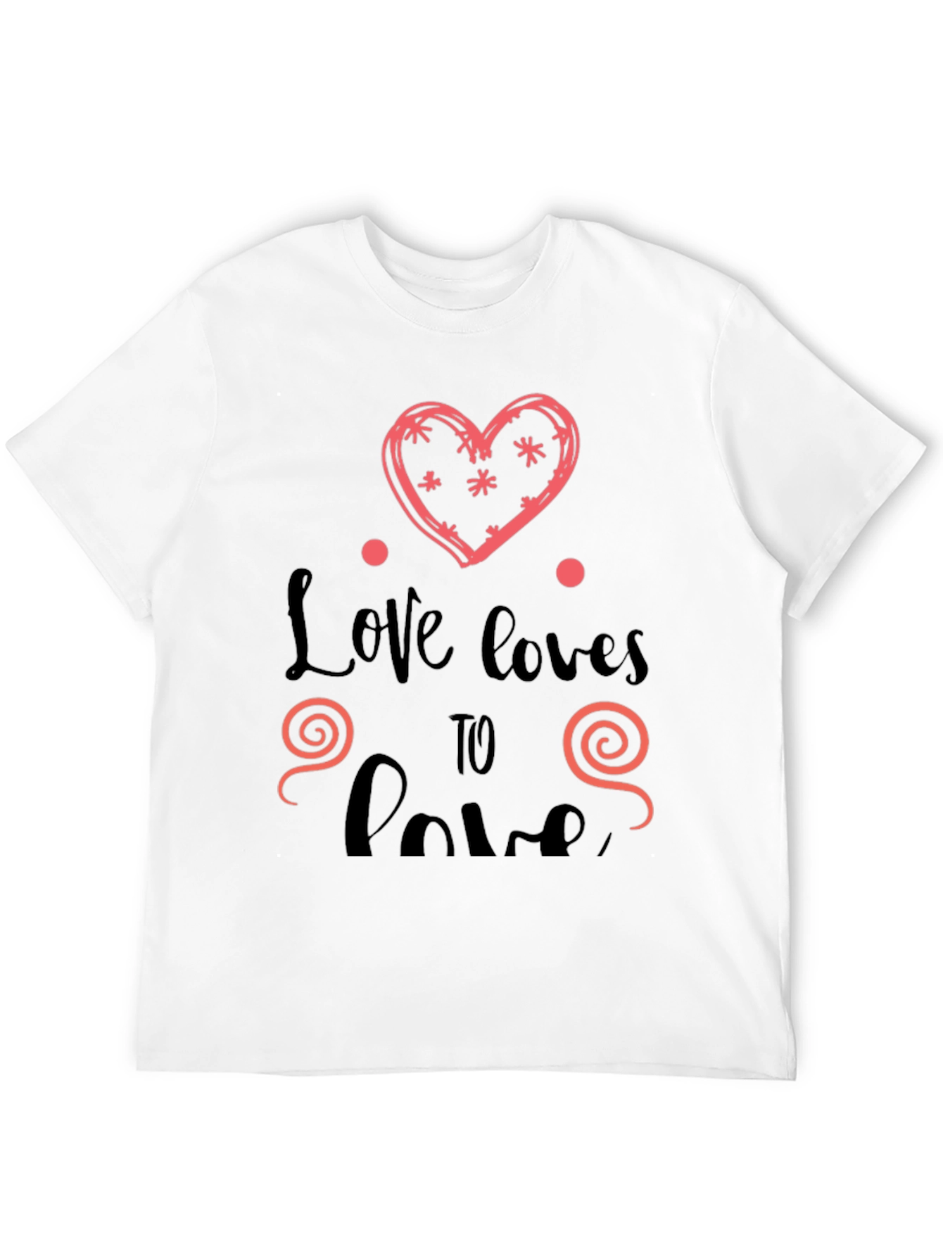 Love Loves To Love Black Graphic Tee