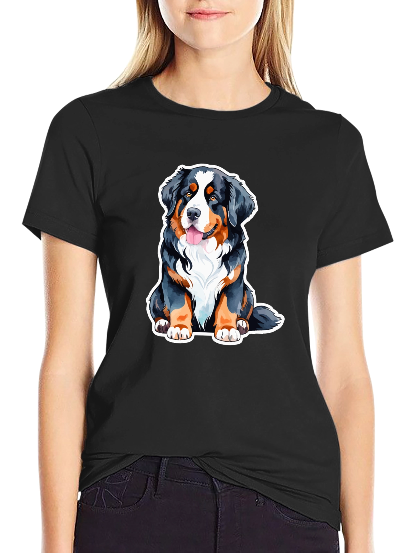 Bernese Mountain Dog T-Shirt - Cute Dog Graphic Tee