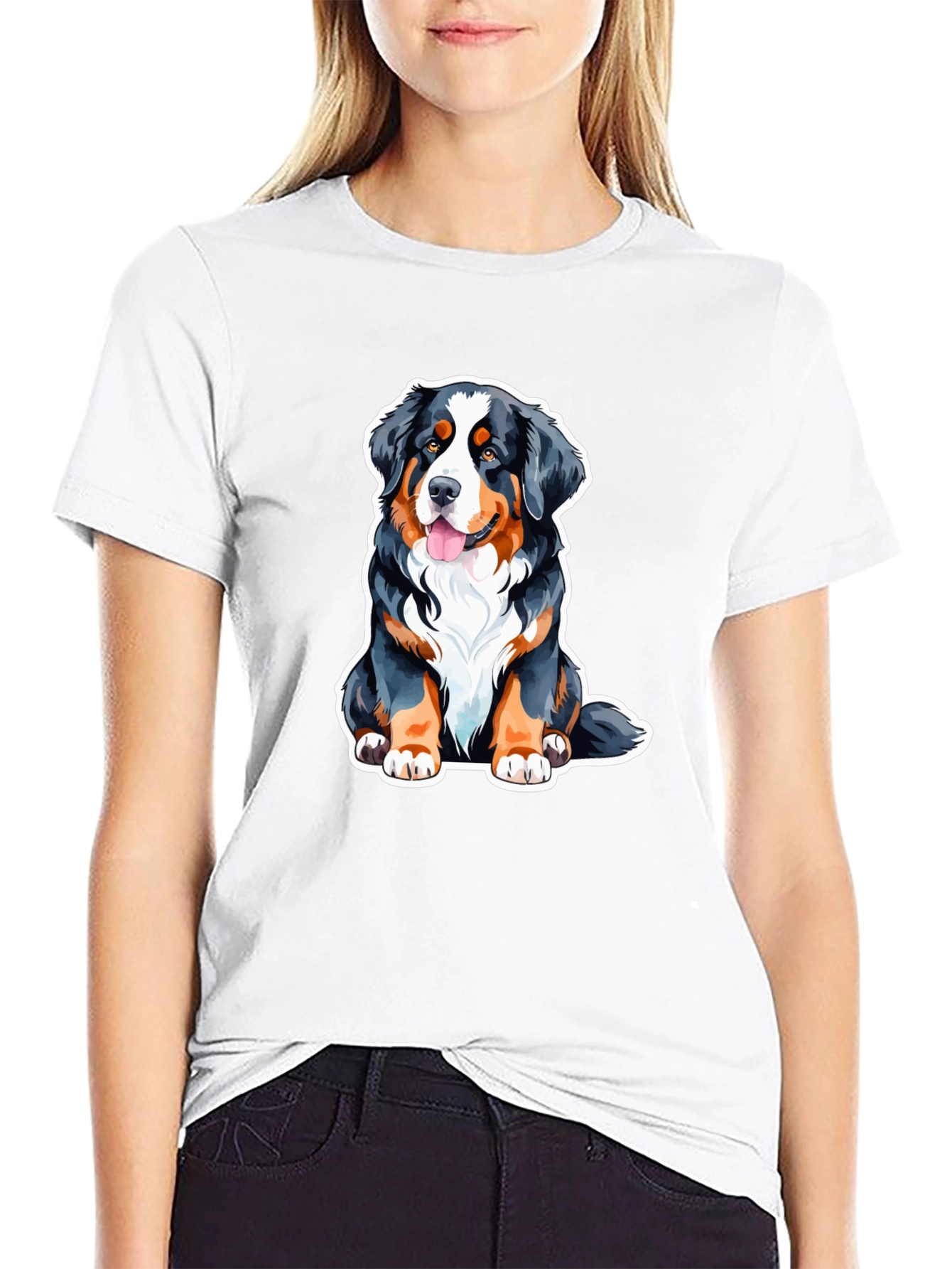 Bernese Mountain Dog T-Shirt - Cute Dog Graphic Tee