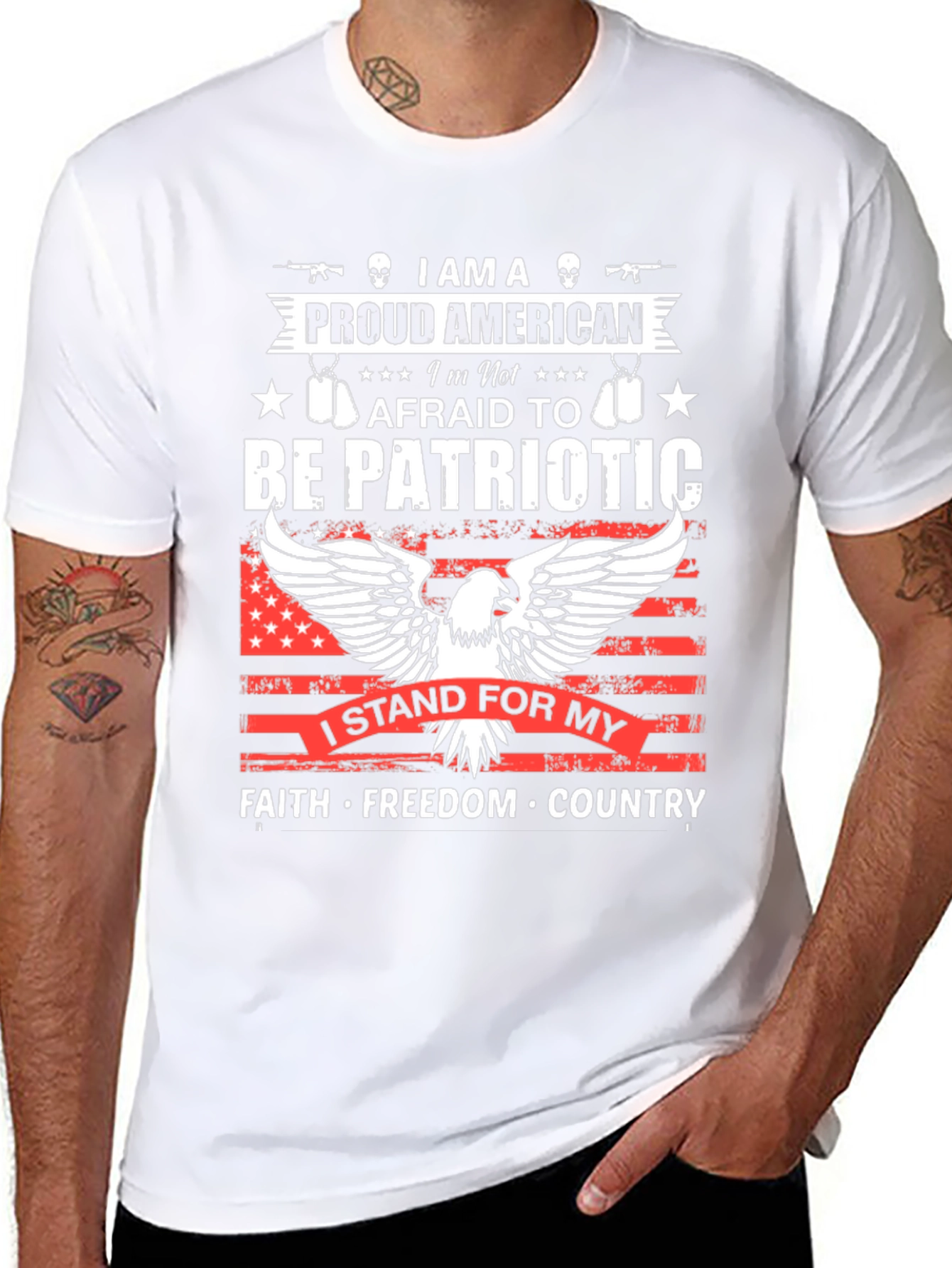 Patriotic American Graphic T-Shirt