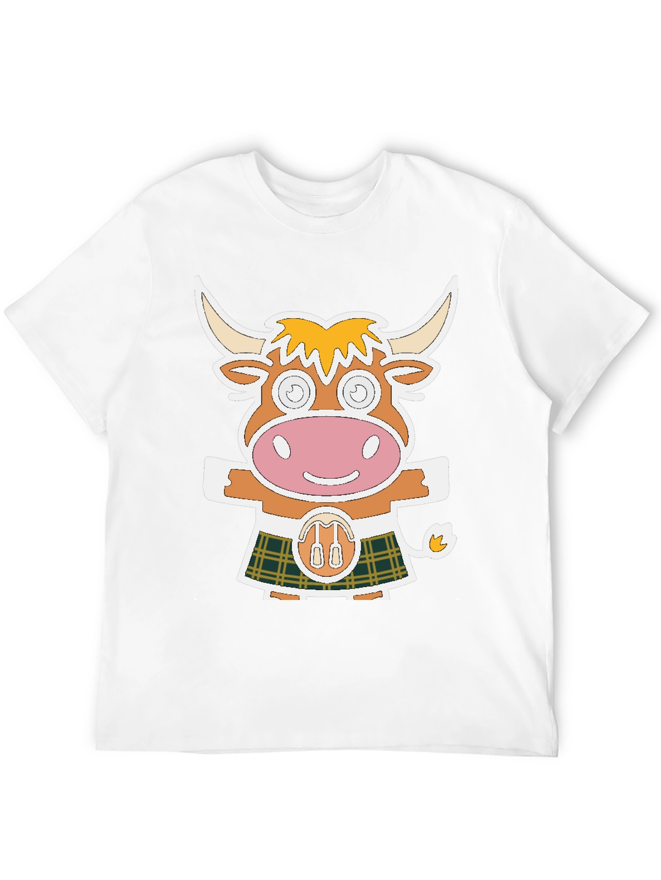 Cartoon Scottish Cow T-Shirt