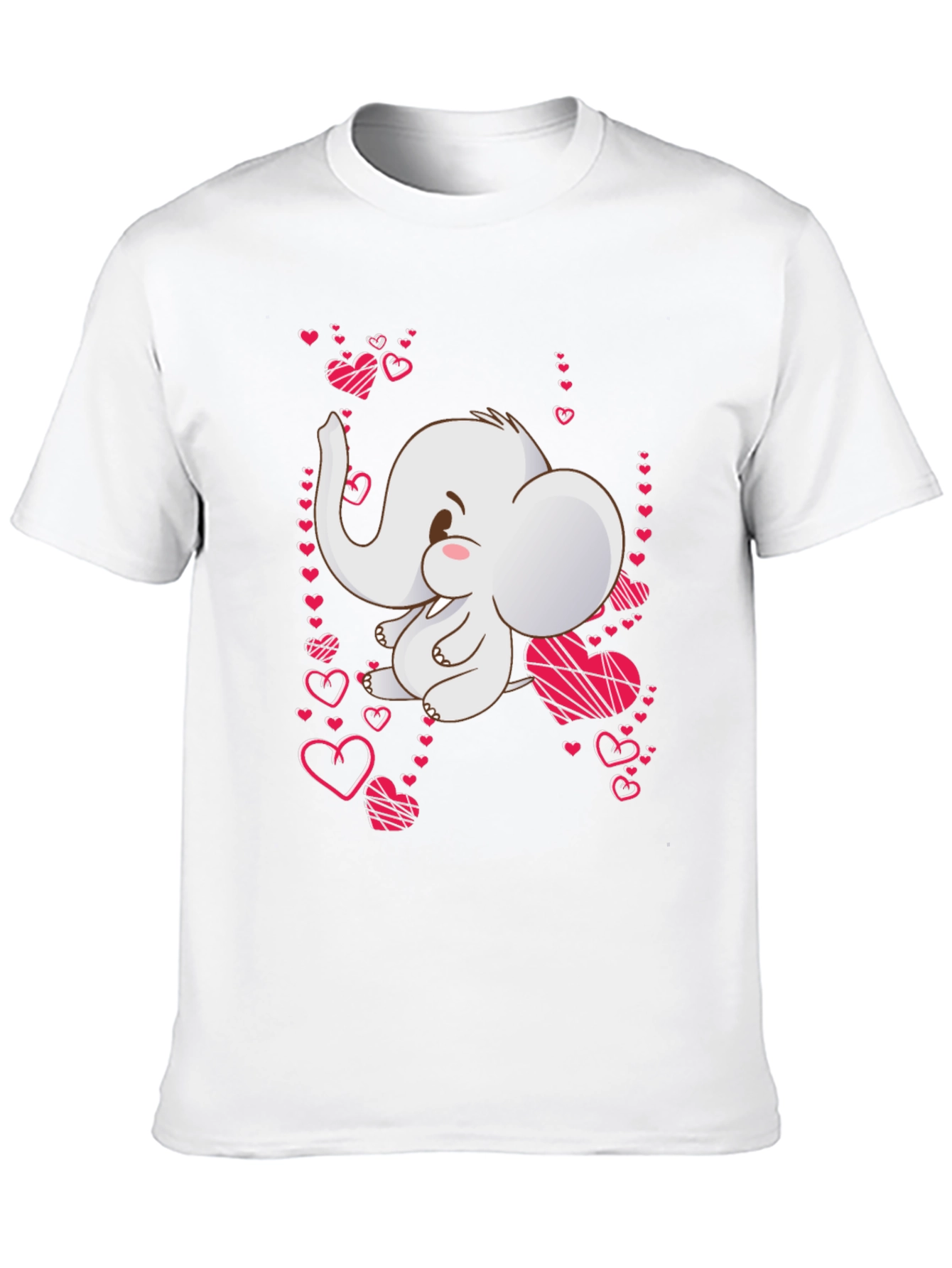 Elephant Heart T-Shirt: Cute Valentines Day Tee