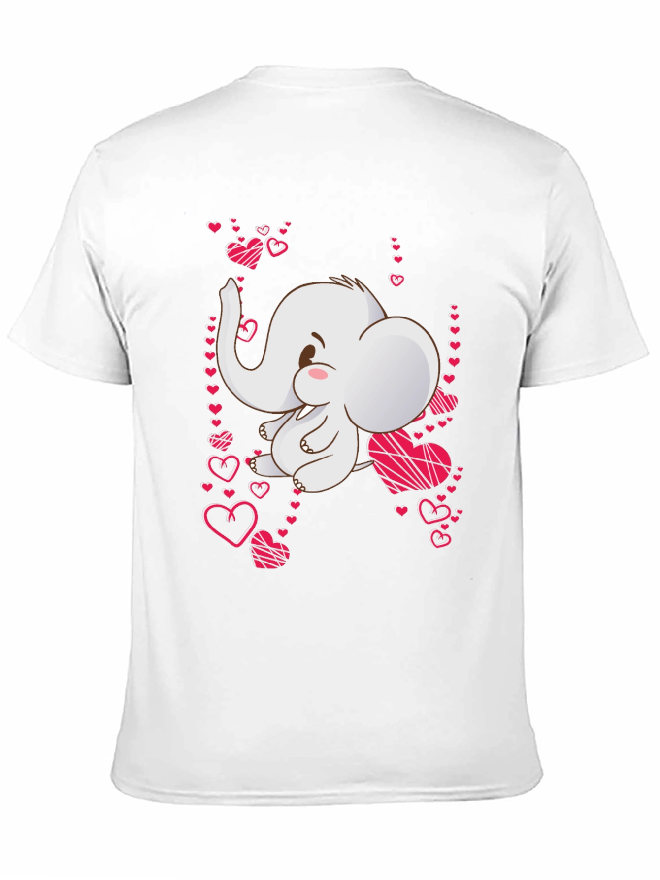 Elephant Heart T-Shirt: Cute Valentines Day Tee