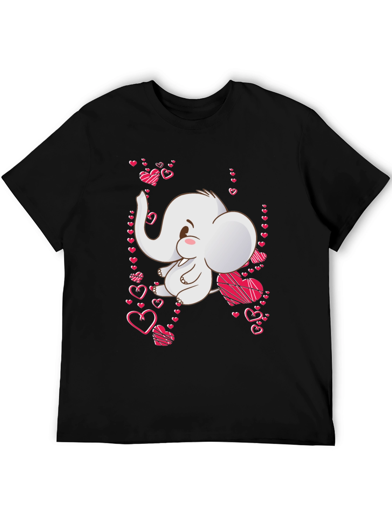 Elephant Heart T-Shirt: Cute Valentines Day Tee