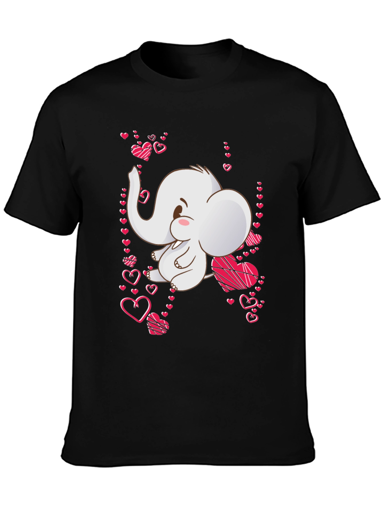 Elephant Heart T-Shirt: Cute Valentines Day Tee