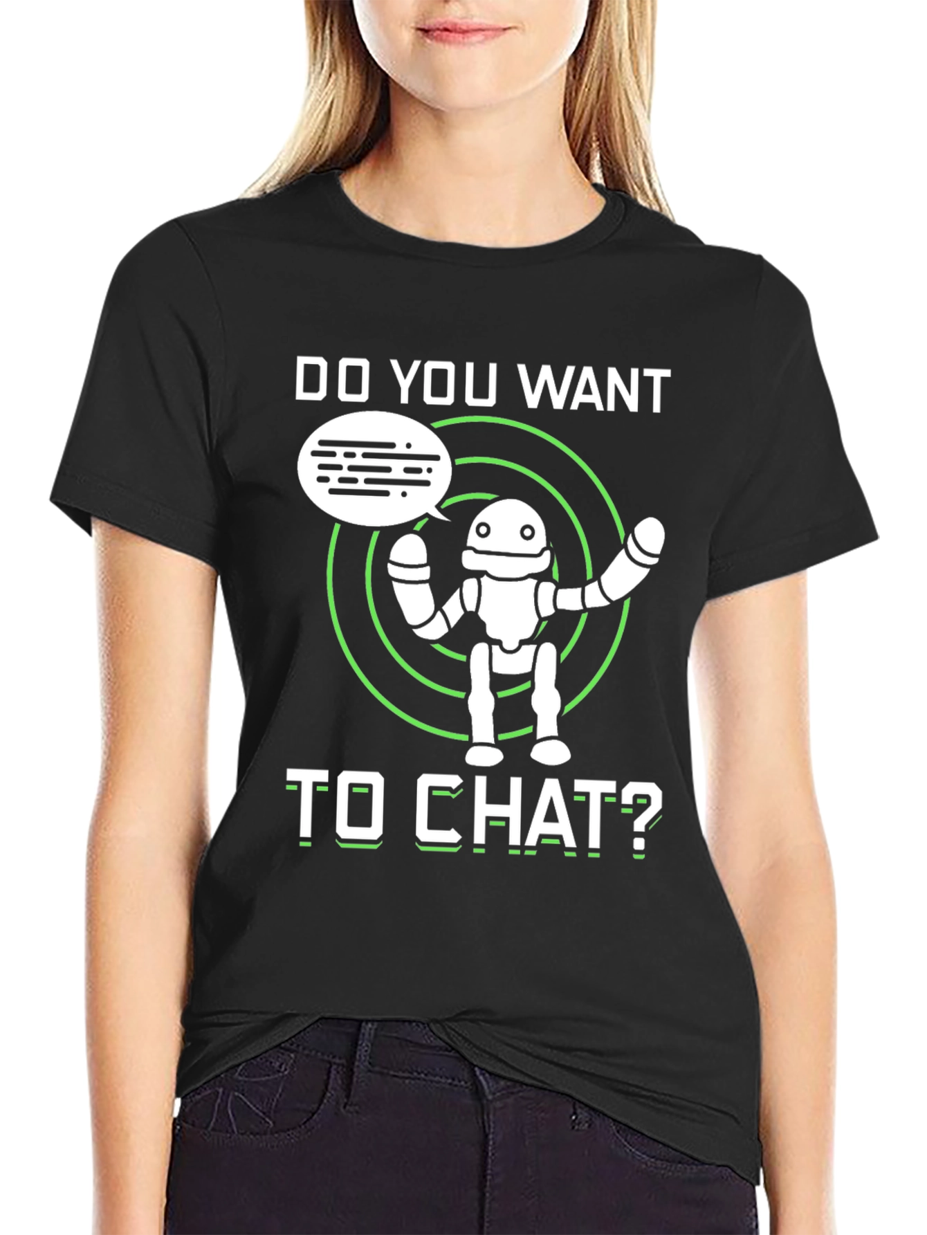 Do You Want to Chat Robot Graphic Tee