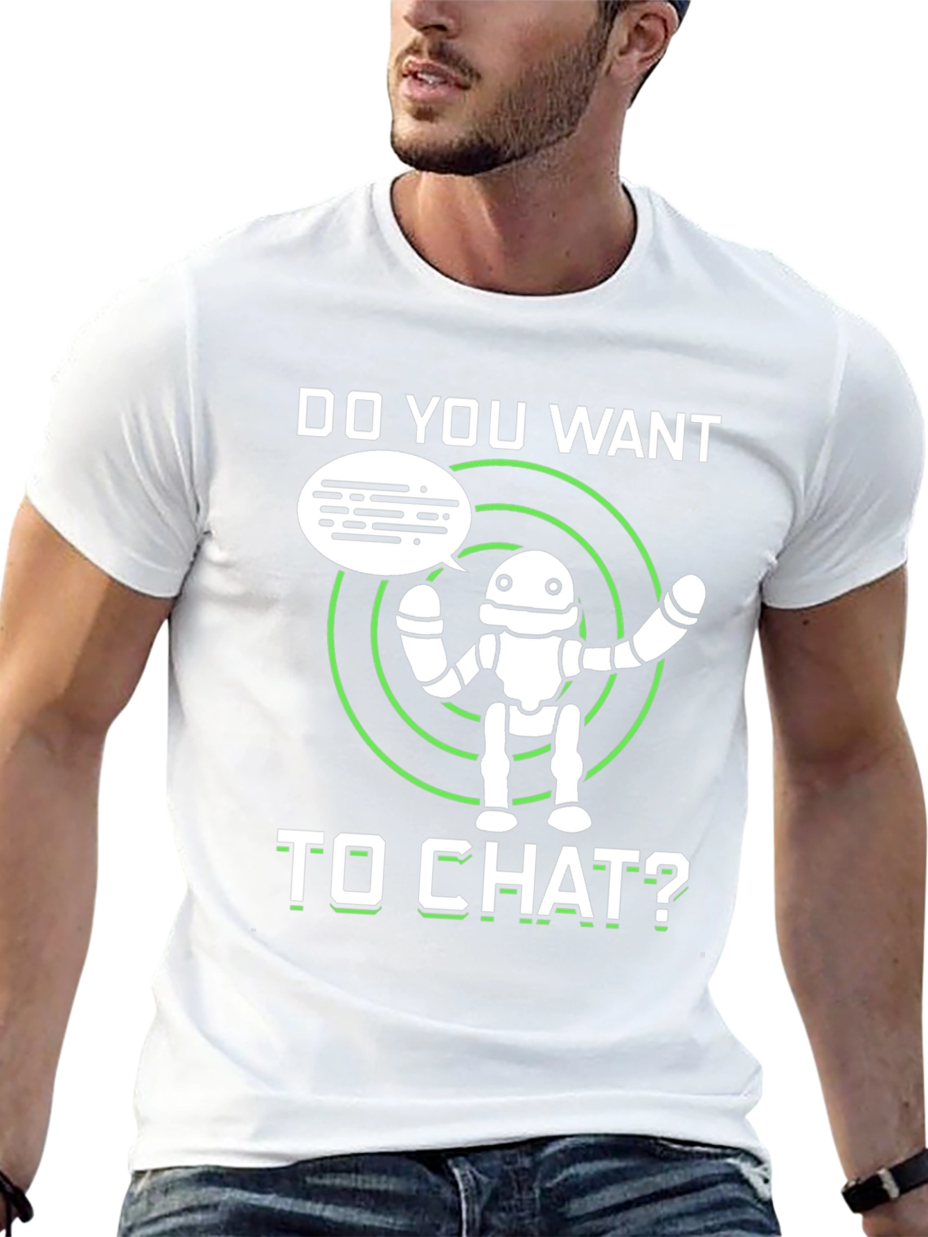 Do You Want to Chat Robot Graphic Tee