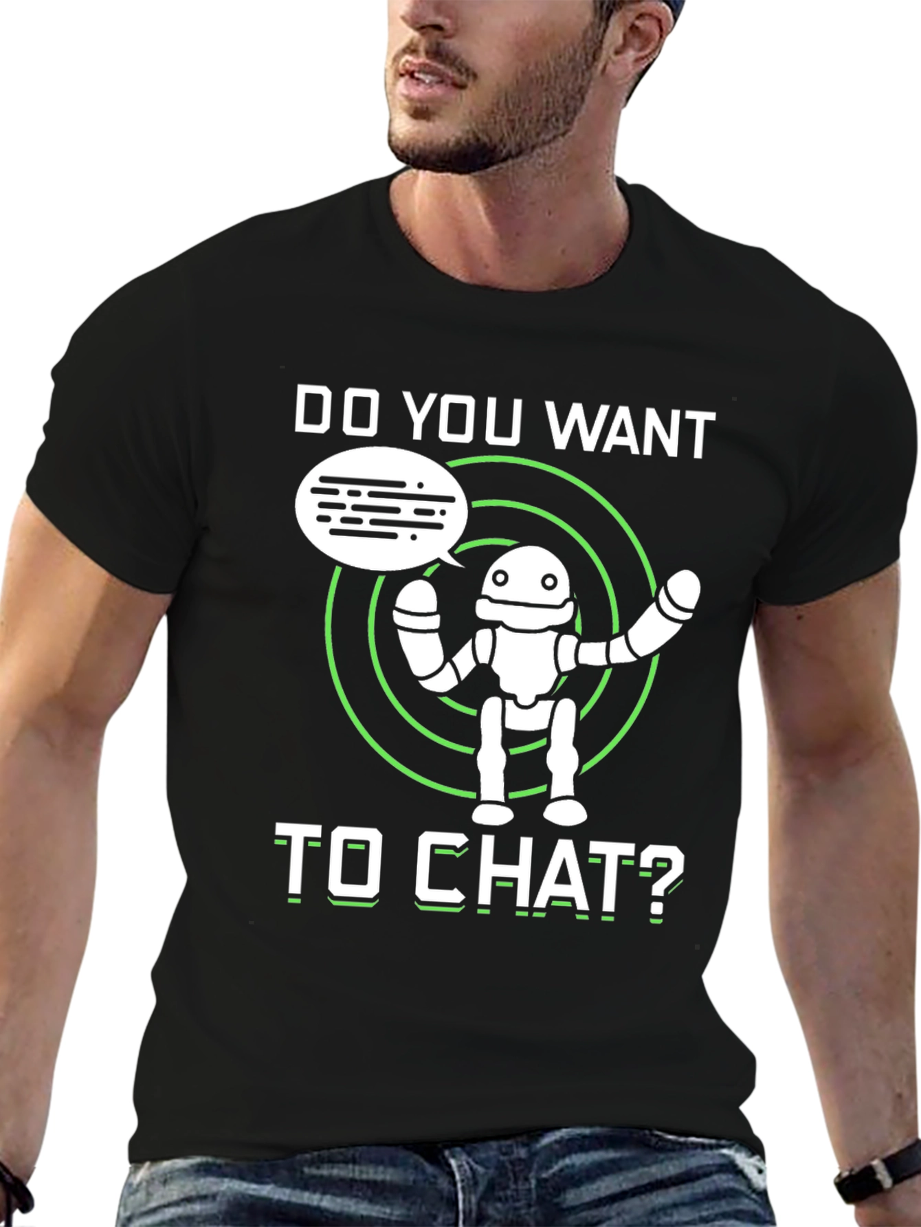 Do You Want to Chat Robot Graphic Tee