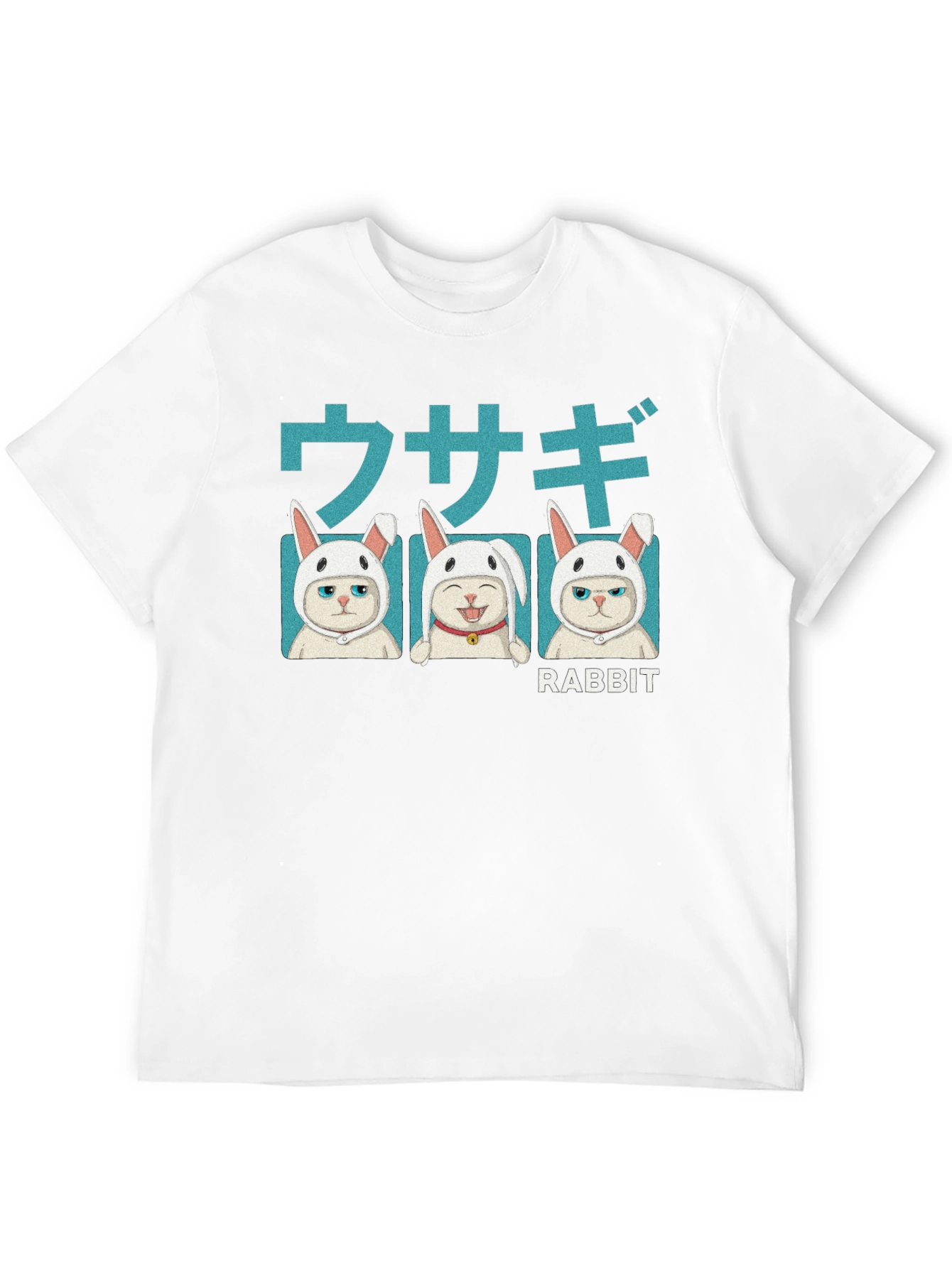 Cat Rabbit T-Shirt - Kawaii Kitten Tee