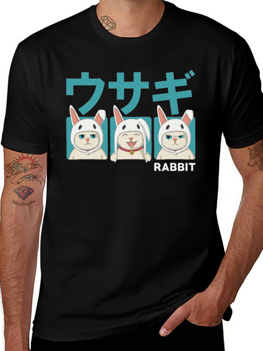 Cat Rabbit T-Shirt - Kawaii Kitten Tee