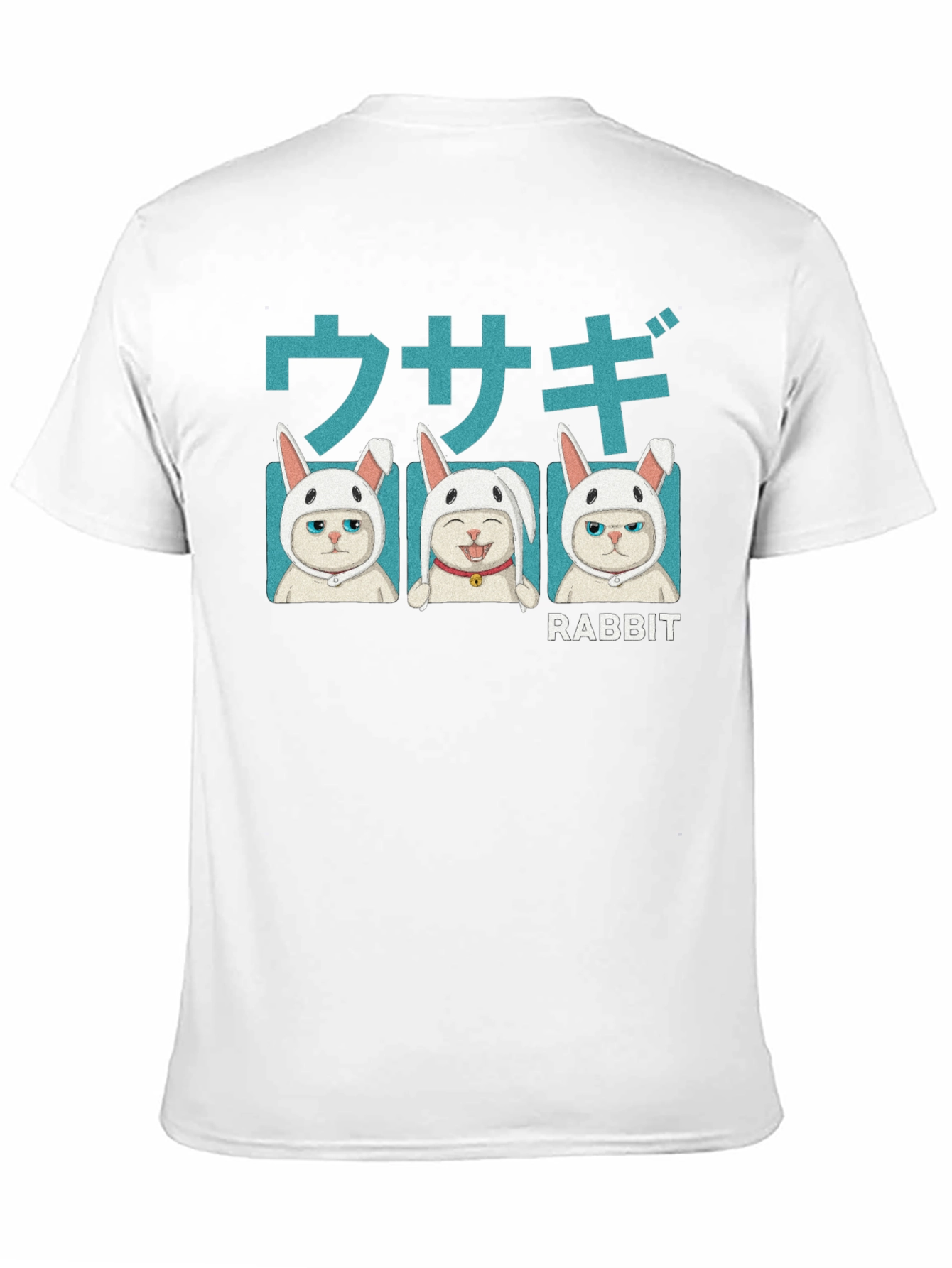 Cat Rabbit T-Shirt - Kawaii Kitten Tee