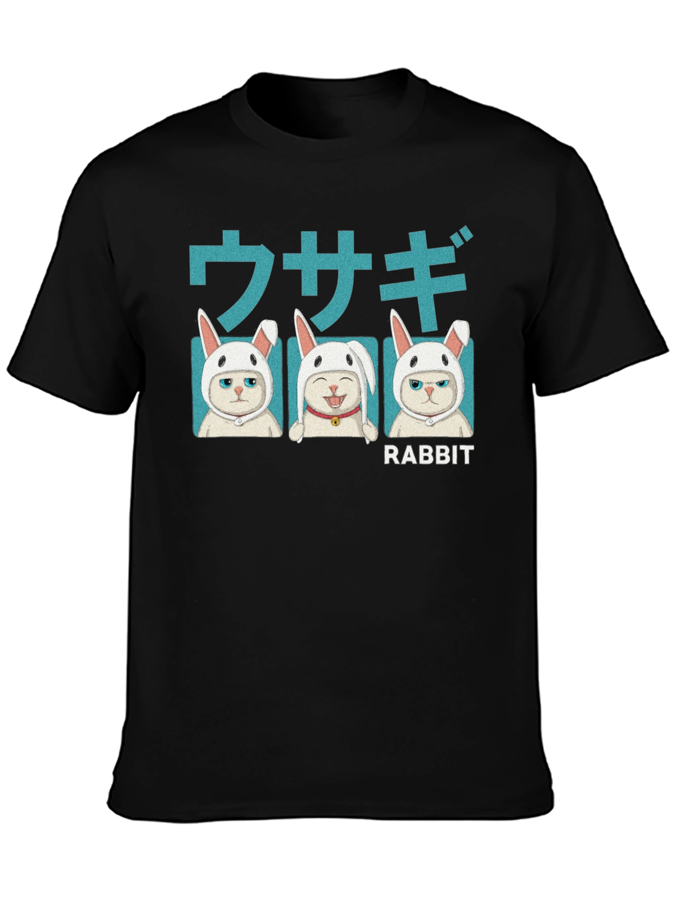 Cat Rabbit T-Shirt - Kawaii Kitten Tee