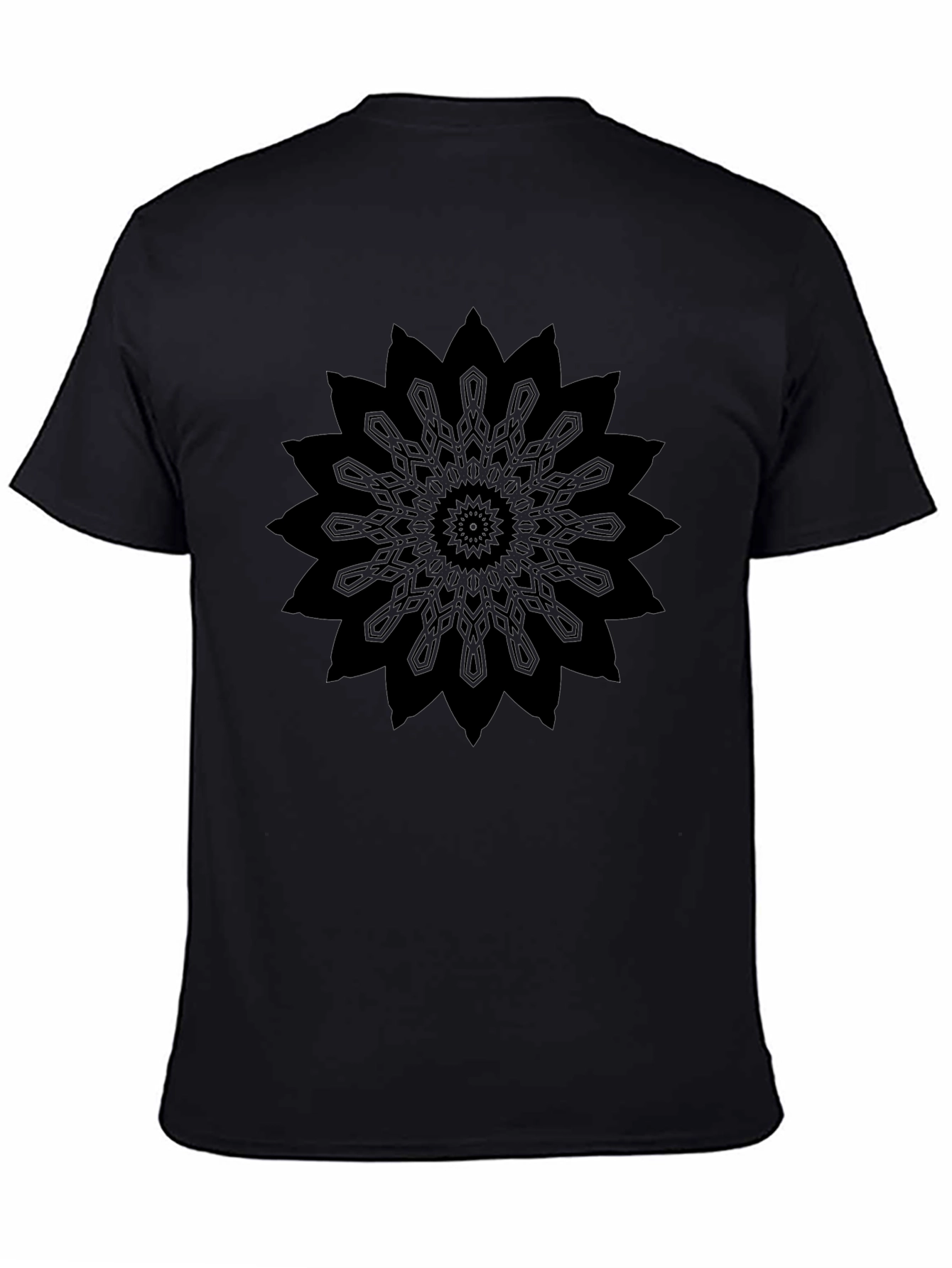 Black Mandala Graphic T-Shirt - Unisex