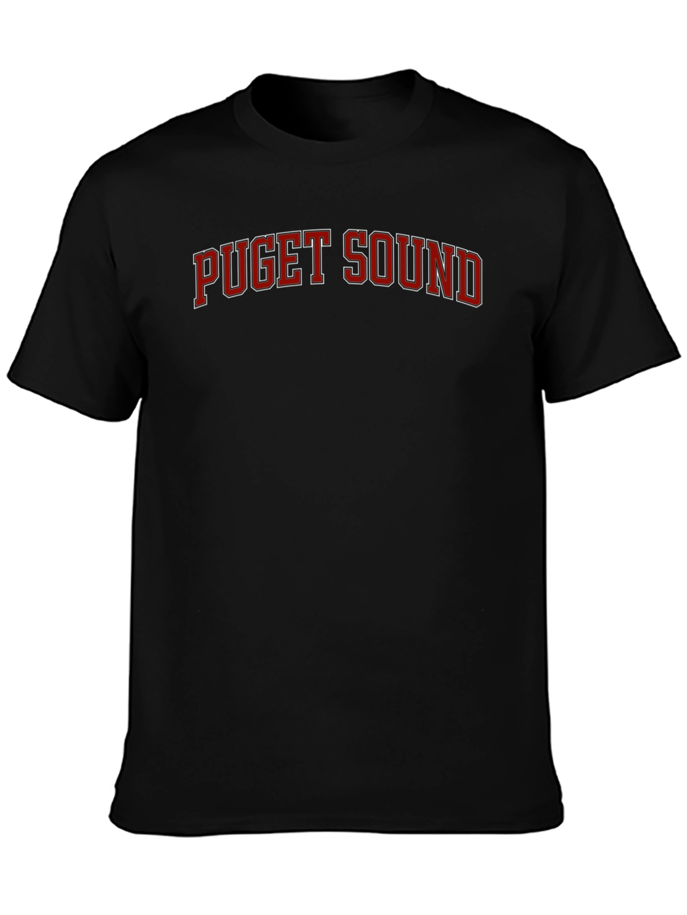 Puget Sound Graphic T-Shirt - Bold College Font