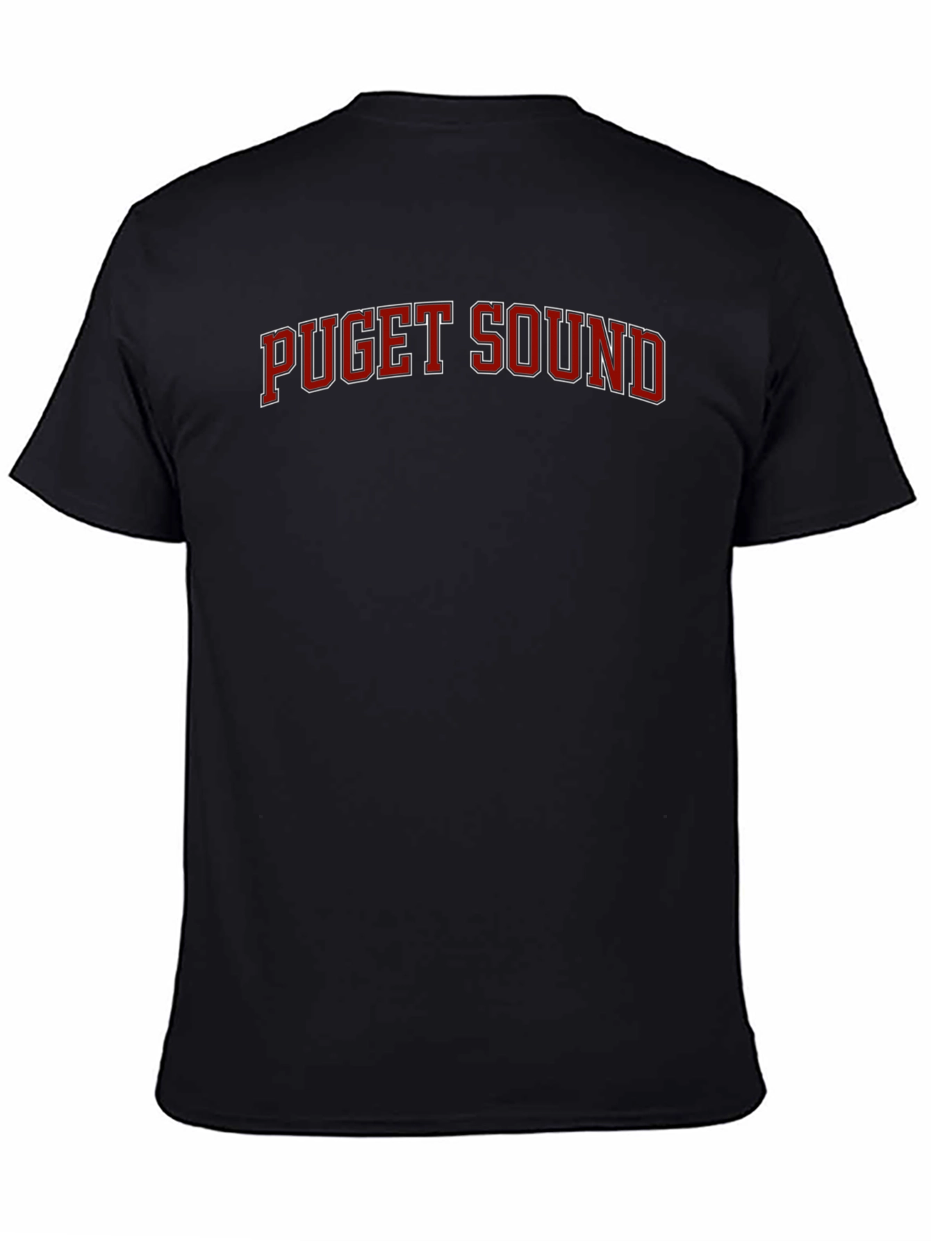 Puget Sound Graphic T-Shirt - Bold College Font