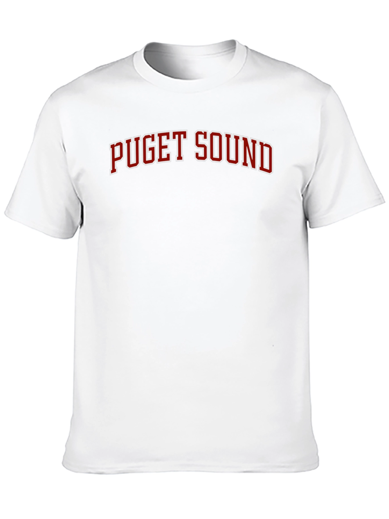 Puget Sound Graphic T-Shirt - Bold College Font