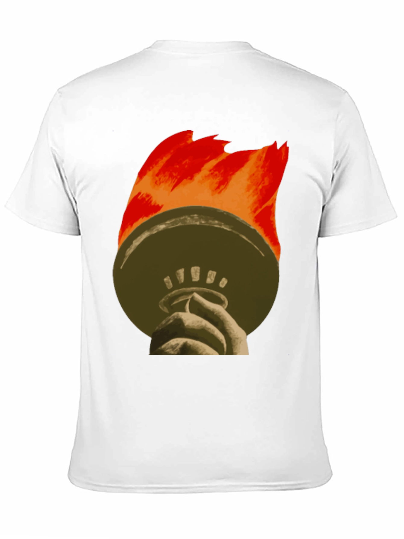 Liberty Torch Graphic Tee - Black Cotton