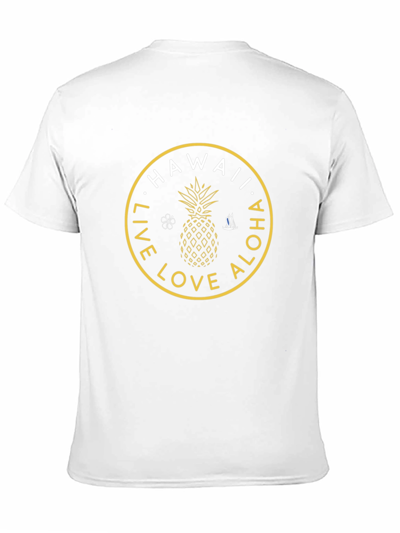 Hawaii Live Love Aloha Black Graphic T-Shirt