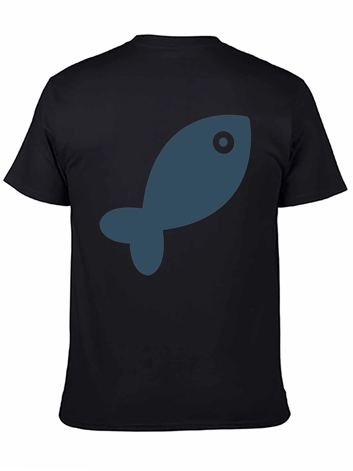 Cool Fish Graphic Black T-Shirt