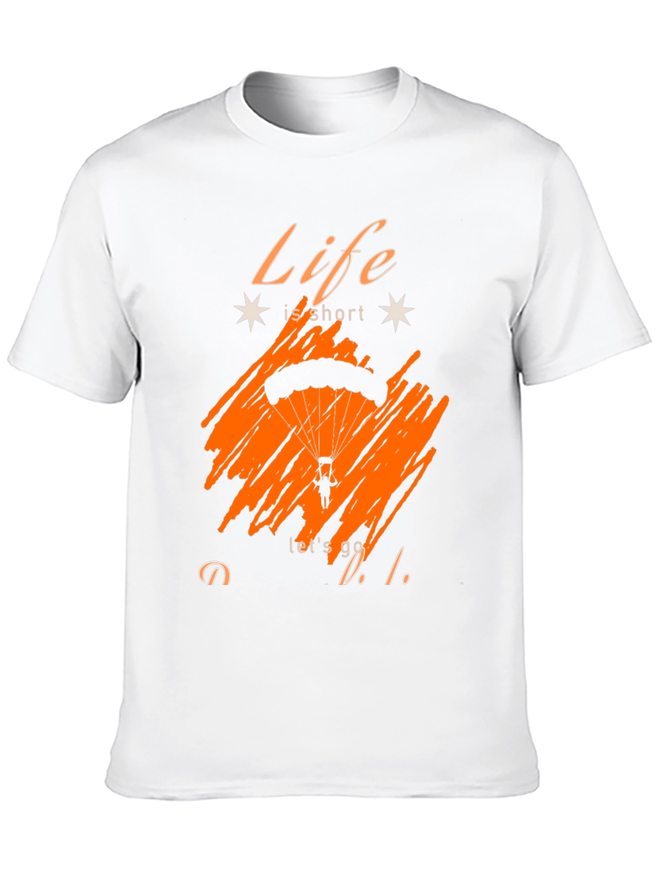 Life Is Short Parachute Graphic Tee