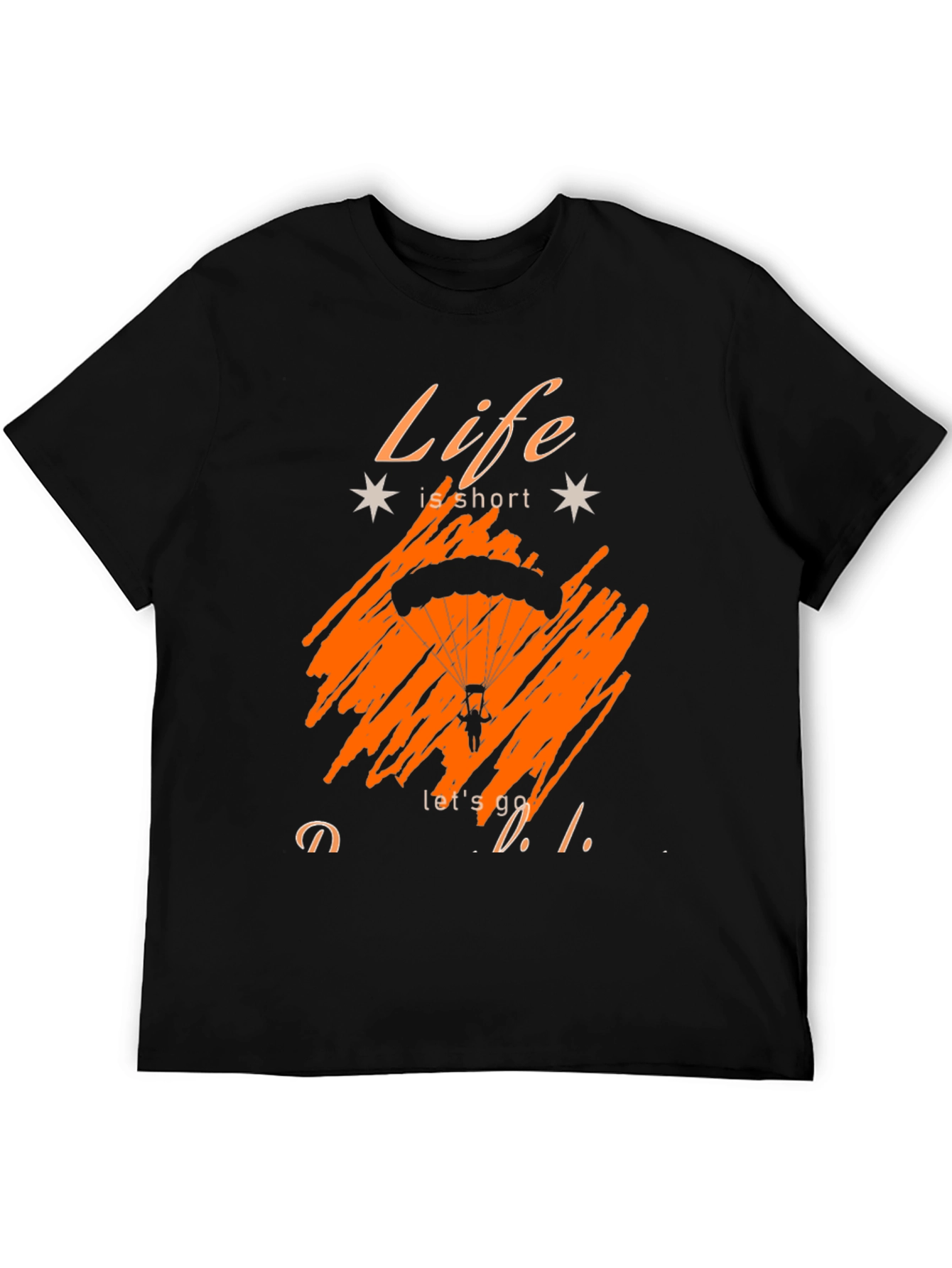 Life Is Short Parachute Graphic Tee