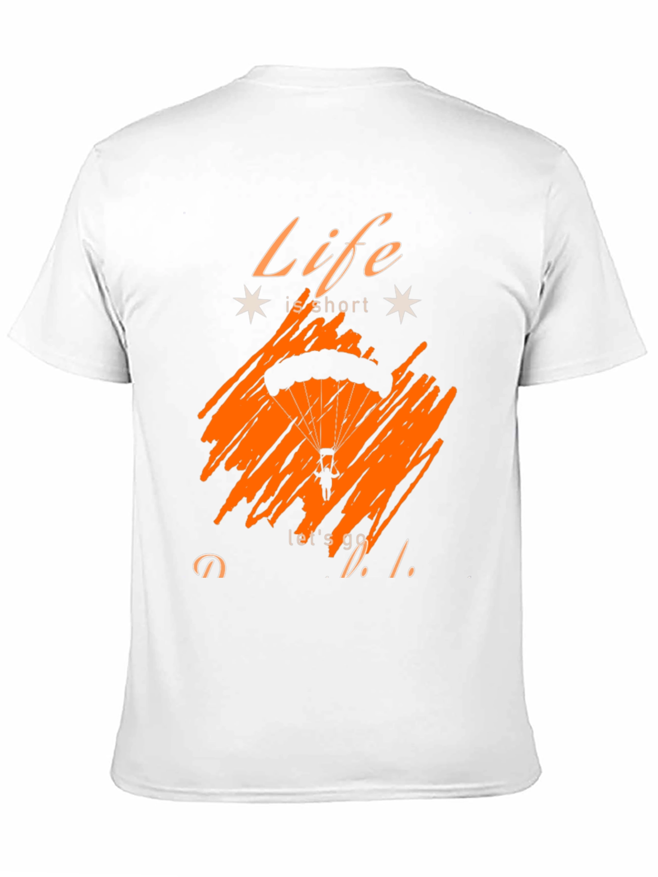Life Is Short Parachute Graphic Tee