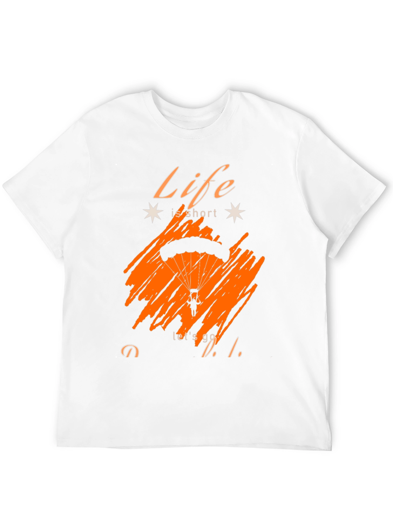 Life Is Short Parachute Graphic Tee