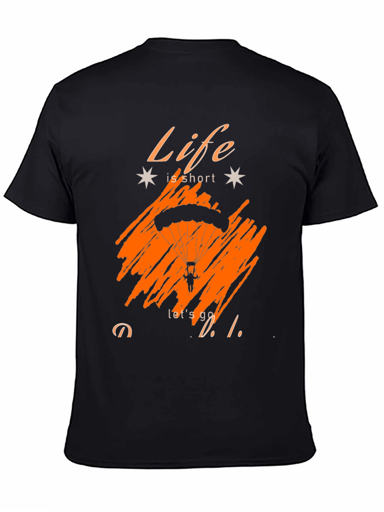 Life Is Short Parachute Graphic Tee