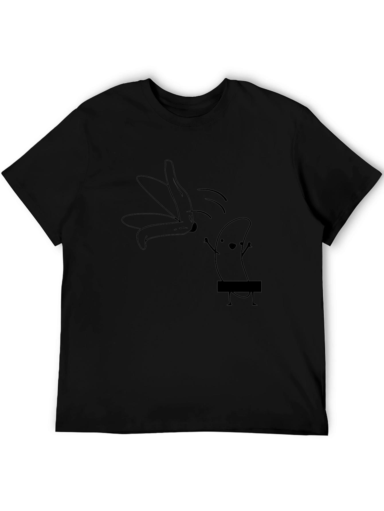 Funny Banana Stripping Graphic T-Shirt - Unisex