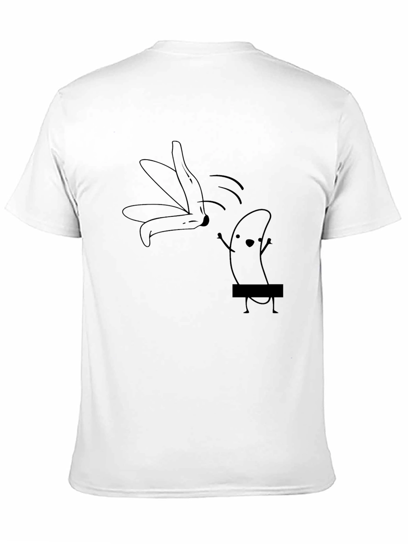 Funny Banana Stripping Graphic T-Shirt - Unisex