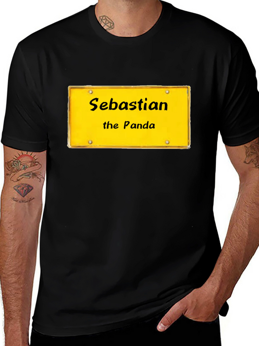 Sebastian the Panda Novelty Graphic T-Shirt