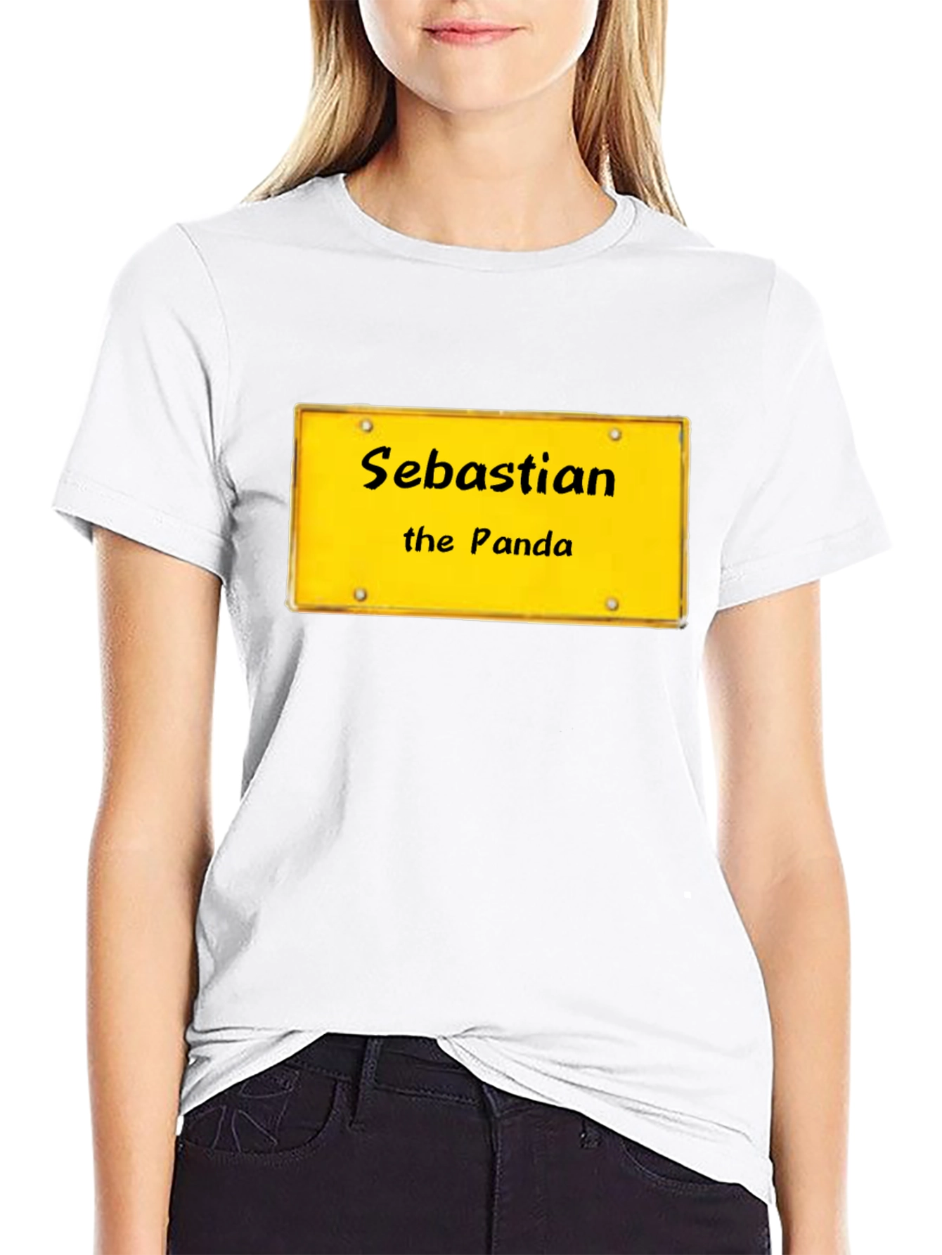 Sebastian the Panda Novelty Graphic T-Shirt
