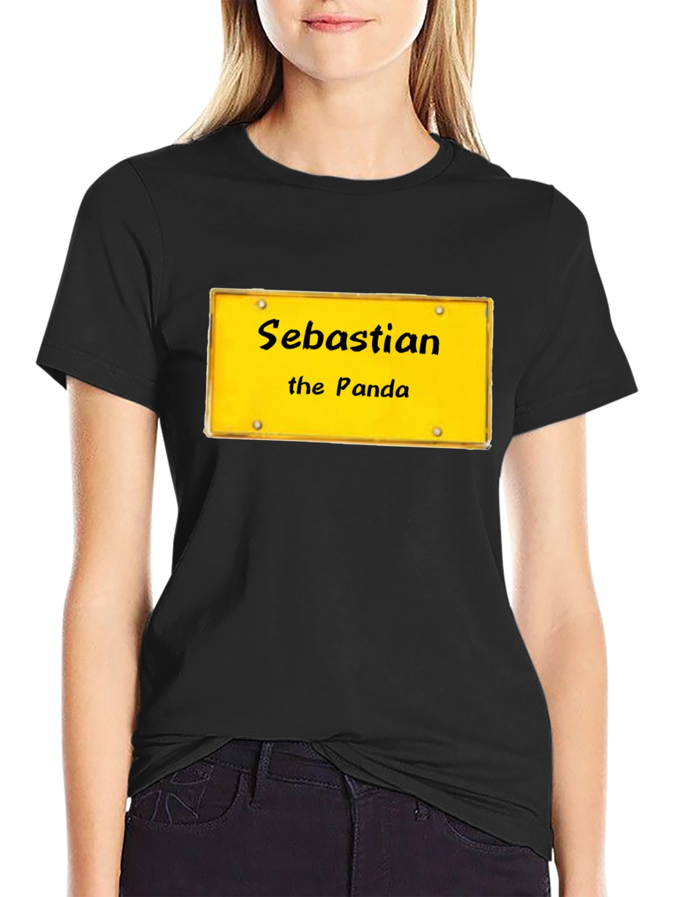 Sebastian the Panda Novelty Graphic T-Shirt