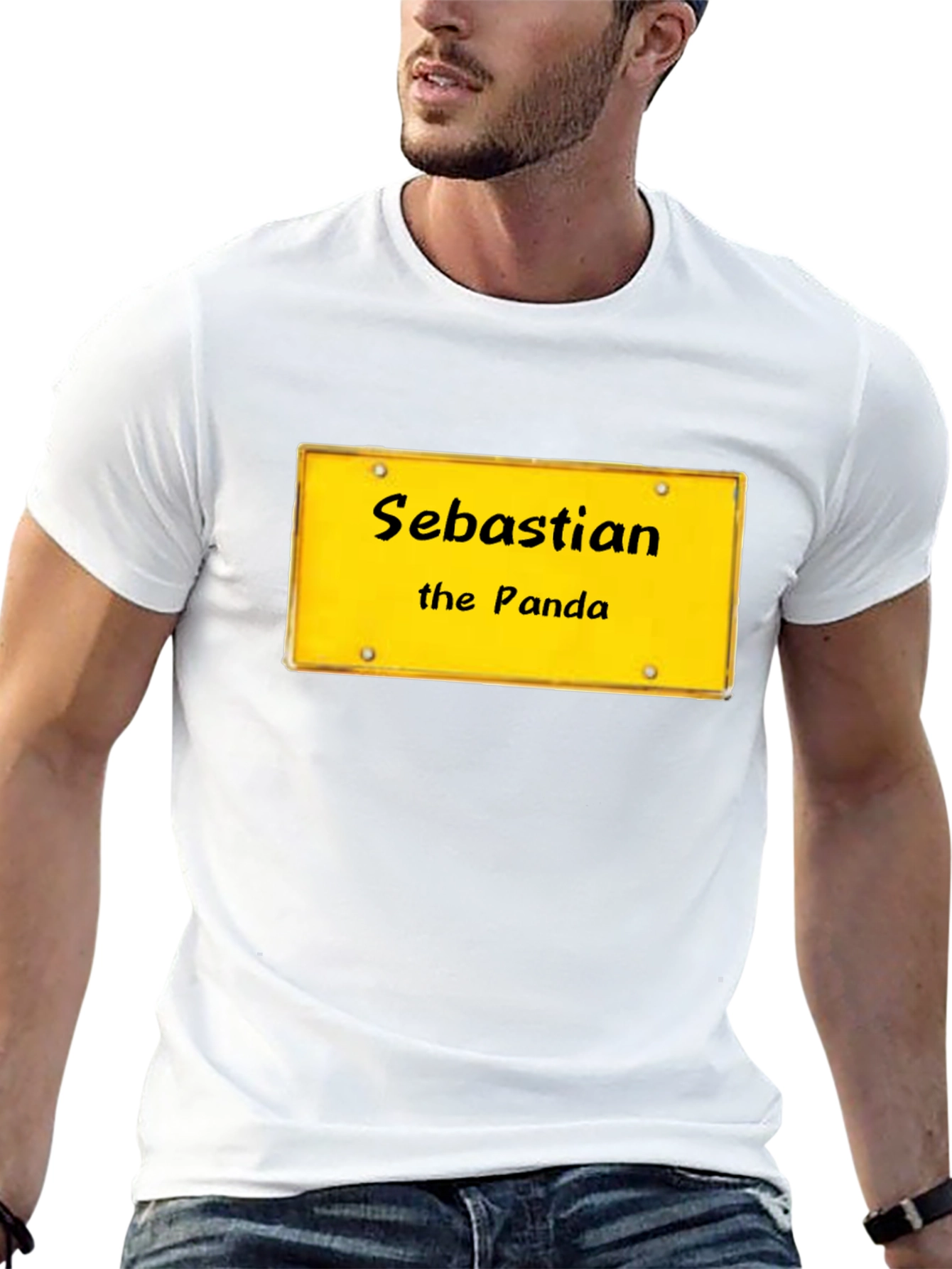 Sebastian the Panda Novelty Graphic T-Shirt