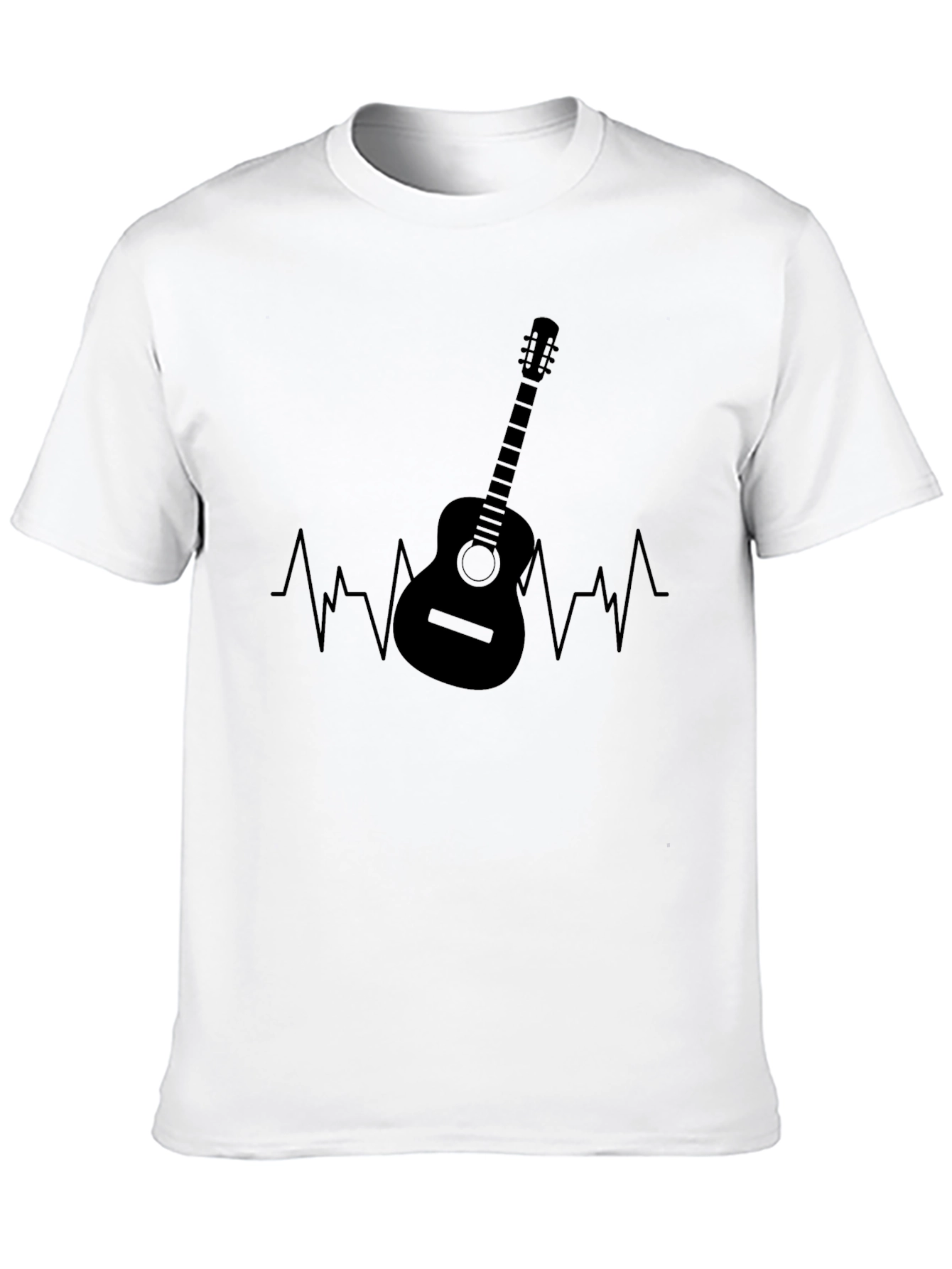 Guitar Heartbeat Graphic T-Shirt