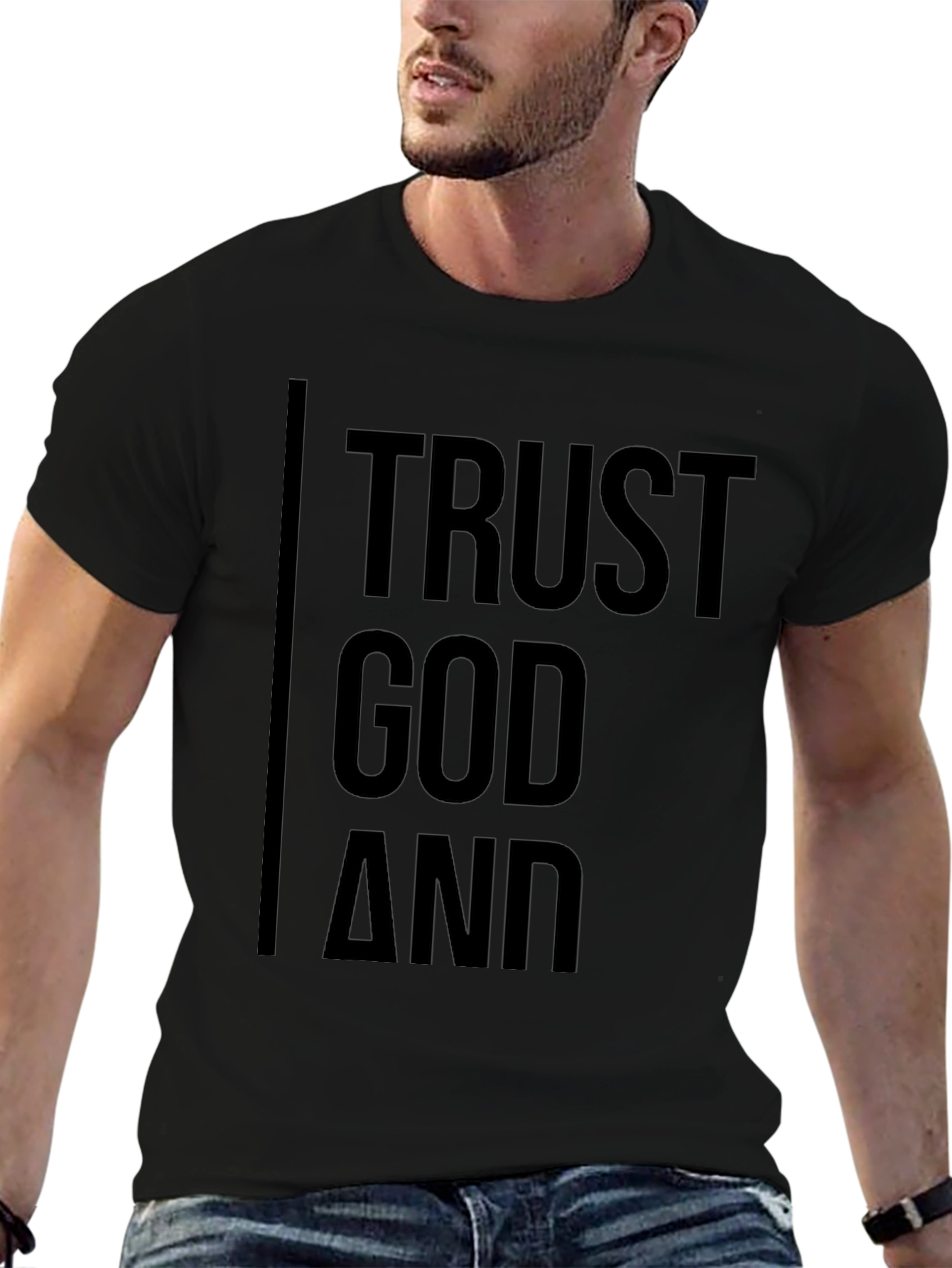 Trust God T-Shirt - Black Religious Tee