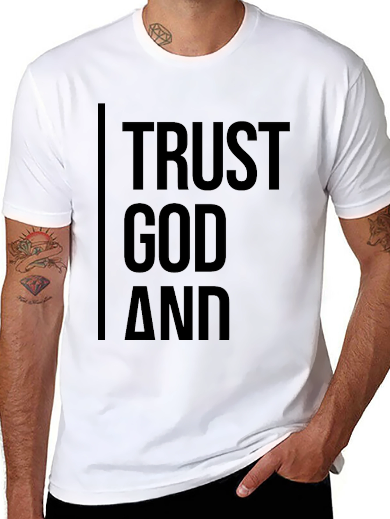 Trust God T-Shirt - Black Religious Tee