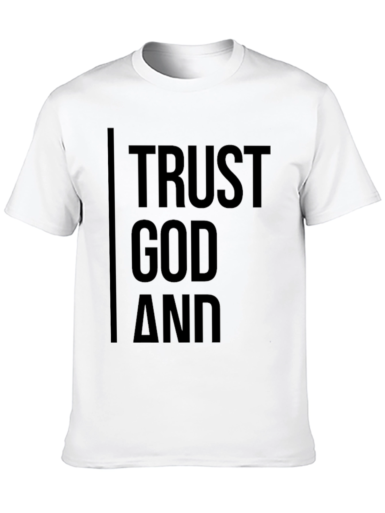 Trust God T-Shirt - Black Religious Tee