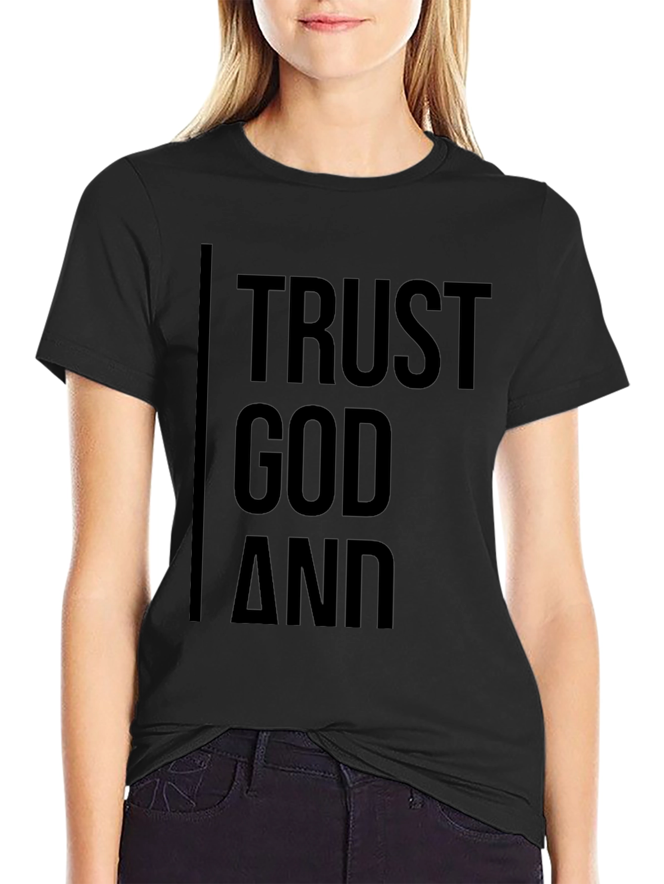 Trust God T-Shirt - Black Religious Tee