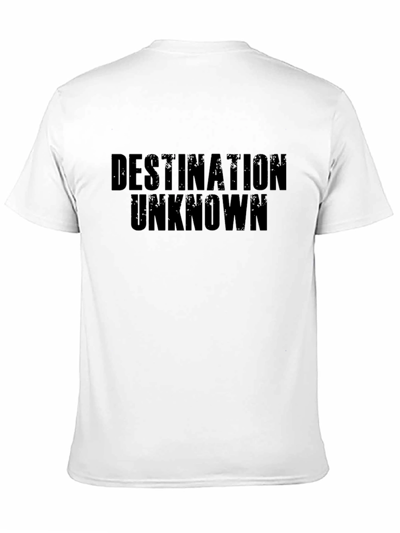 Destination Unknown Black Graphic T-Shirt