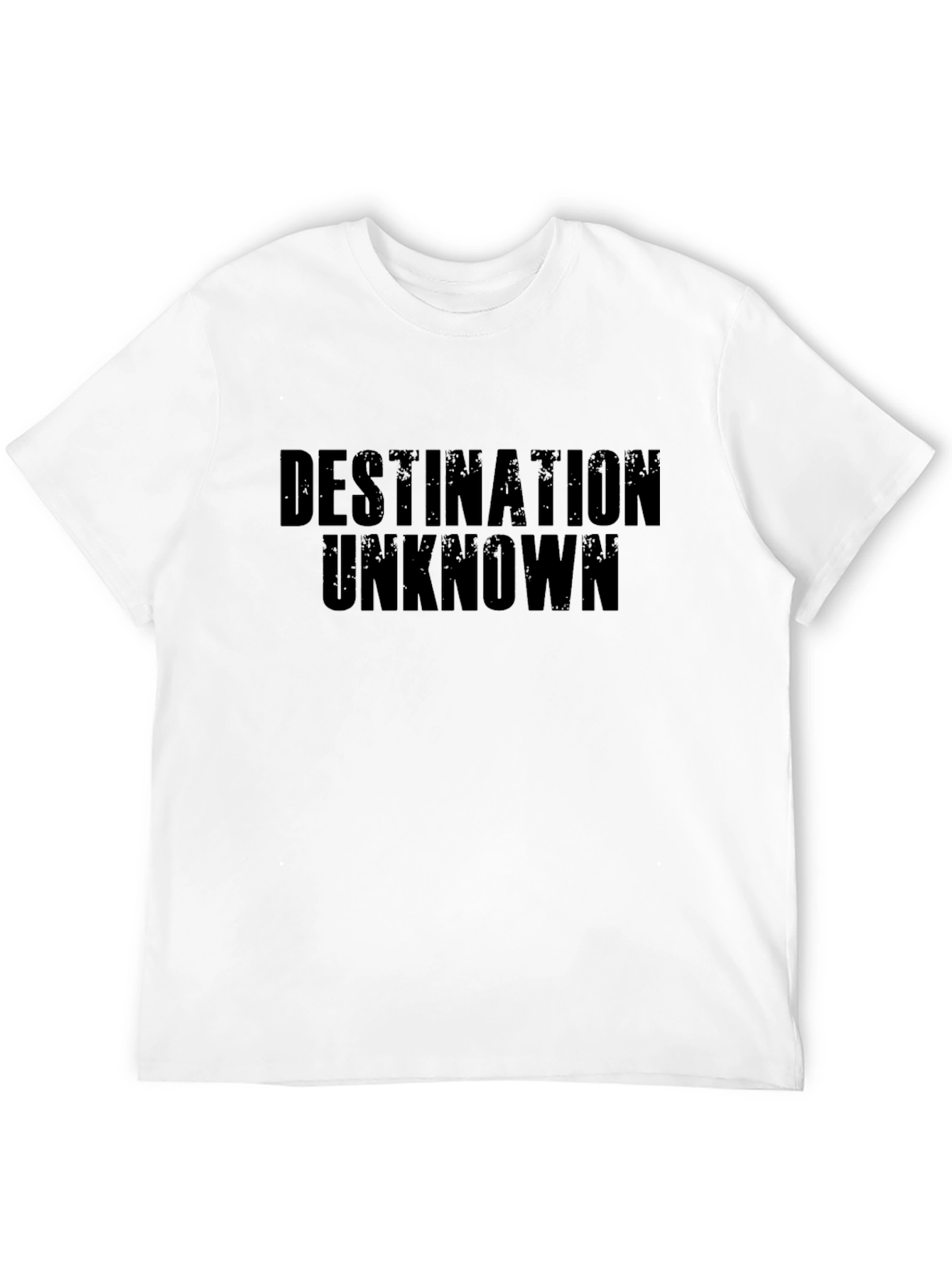 Destination Unknown Black Graphic T-Shirt
