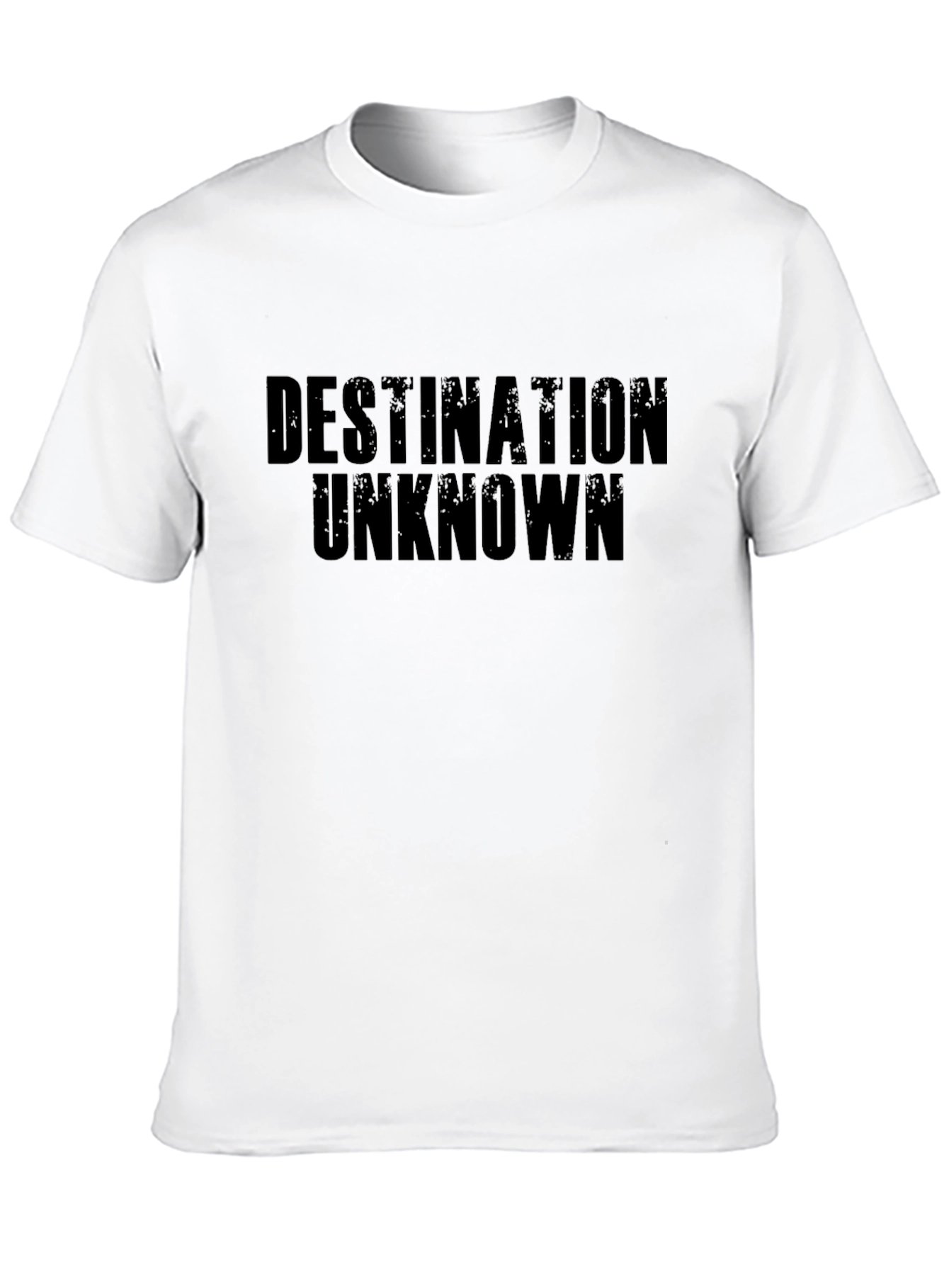 Destination Unknown Black Graphic T-Shirt