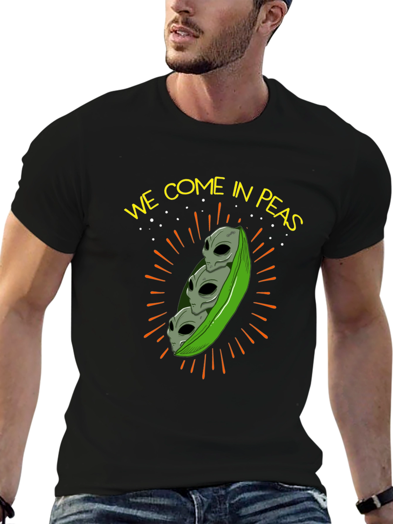 We Come In Peas Alien T-Shirt
