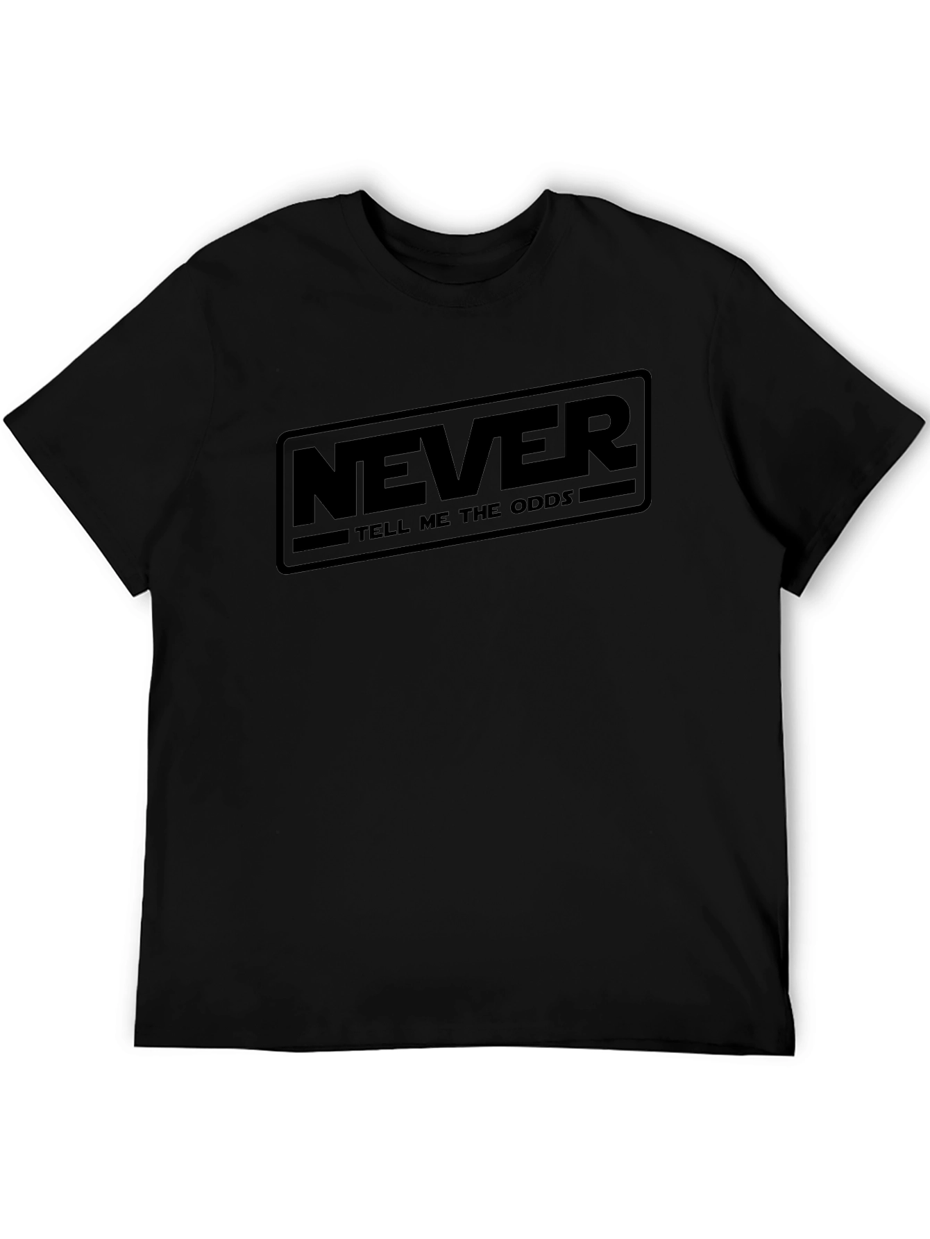 Never Tell Me the Odds Graphic T-Shirt - Black